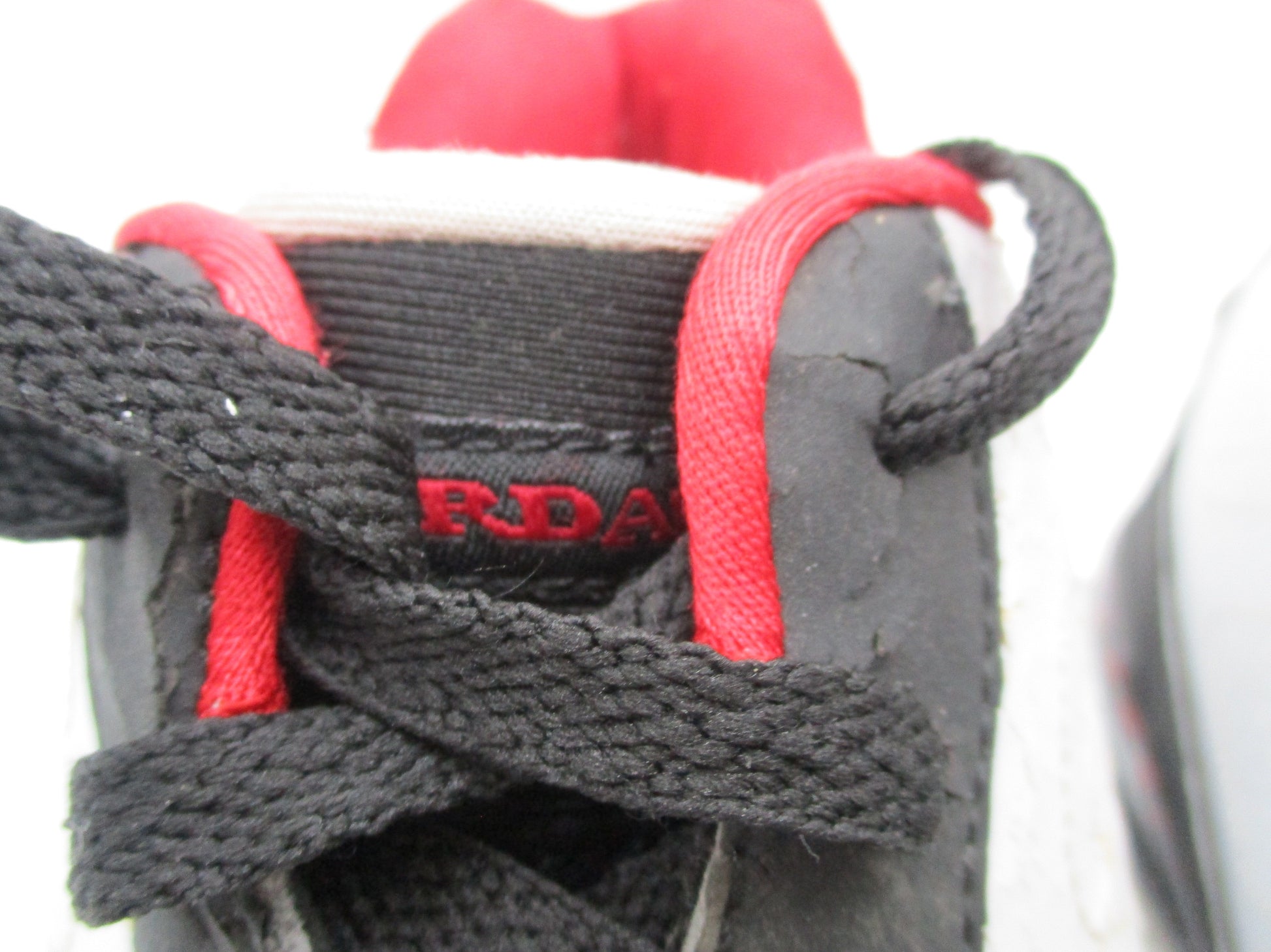 *CRACKING PEELING* Air Jordan Fusion 9 AJF9 White Black Red Mens 13 2007 1I36