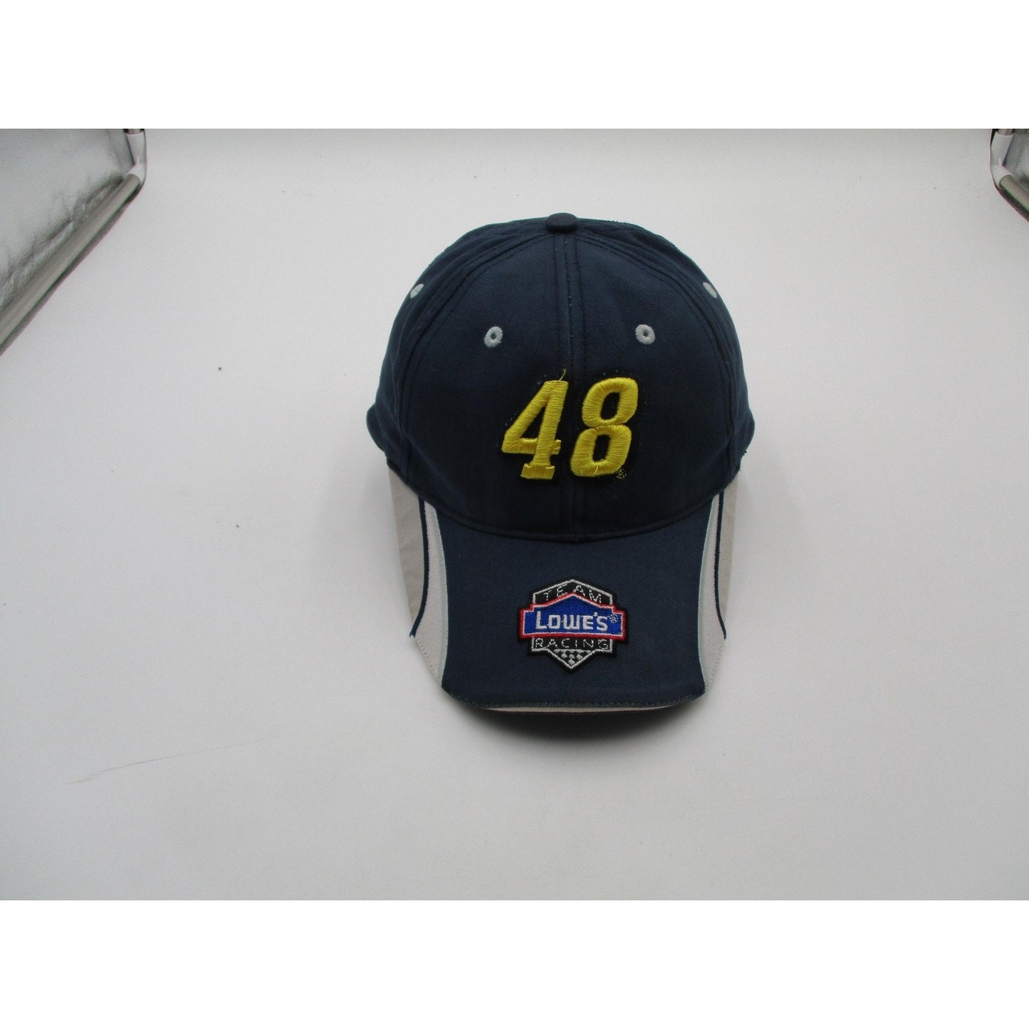 Jimmie Johnson 48 Lowes Racing Hat Cap Strap Back One Size Blue Nascar Action
