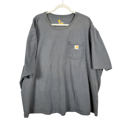Carhartt K87 BLS Pocket T Shirt Mens 4XL Gray Original Fit Workwear0