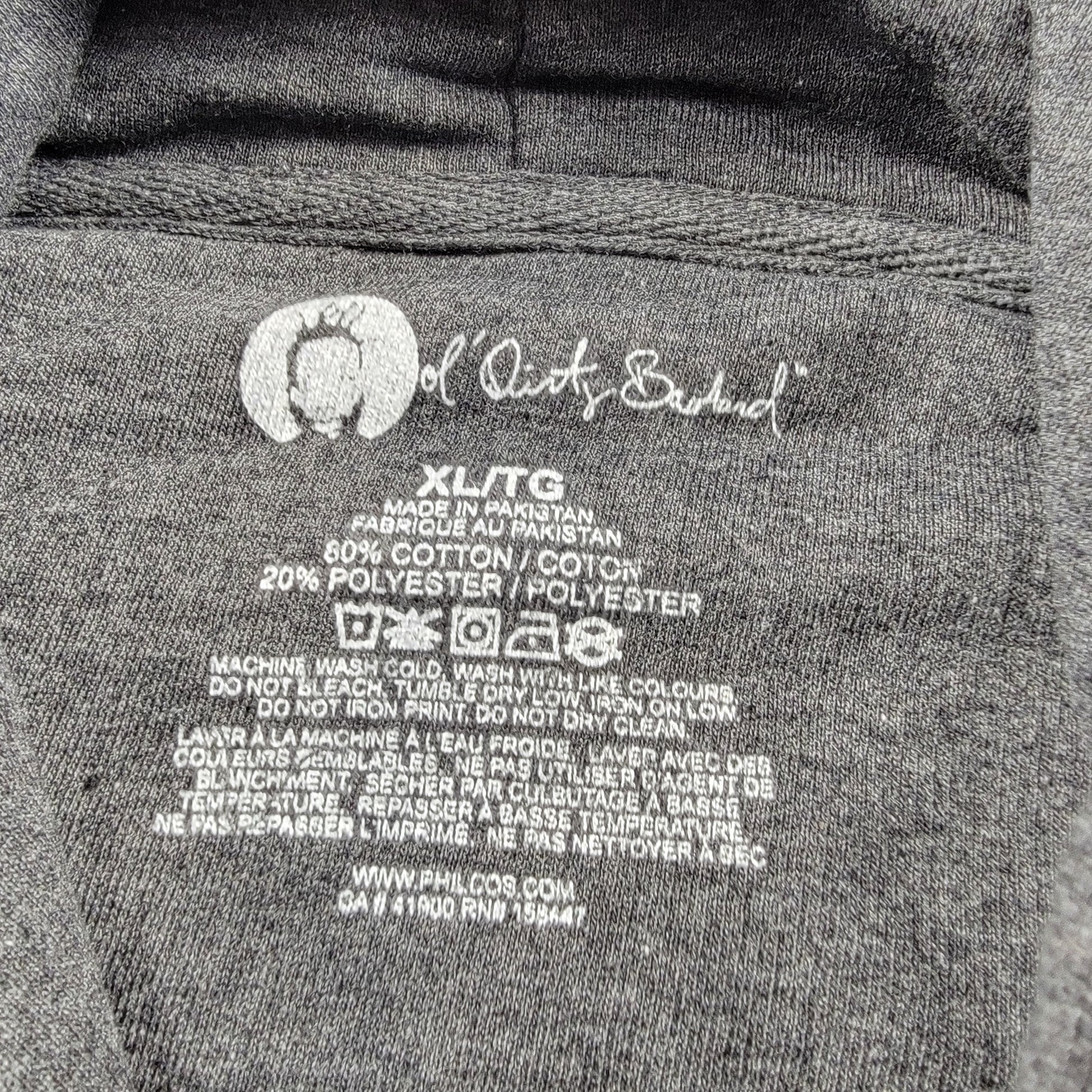 ODB Ol Dirty Bastard Black Pullover Hoodie Sz XL NWT 4583