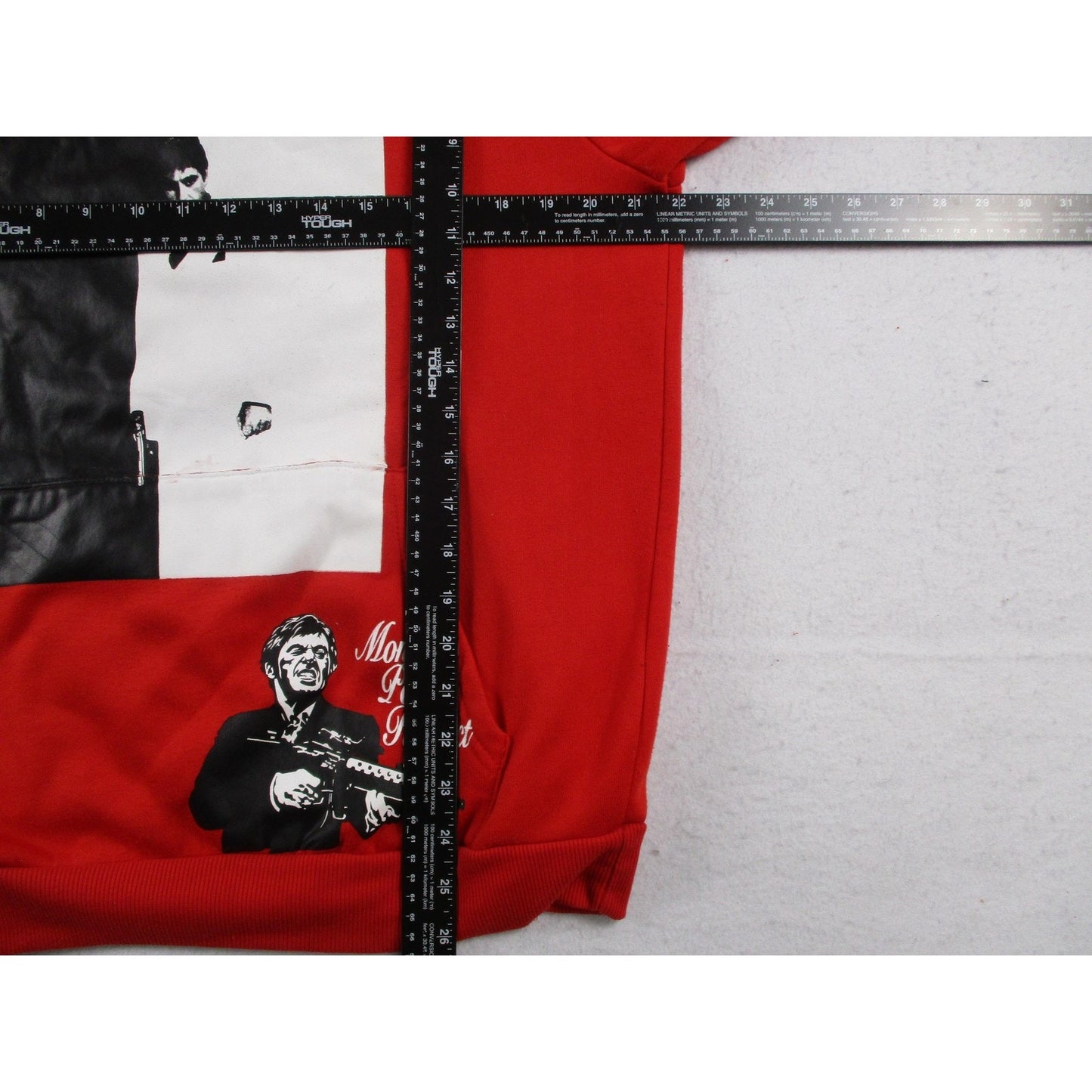 Reason Scarface Tracksuit Mens Medium Red Fleece Graphic Hoodie Sweatpants Set