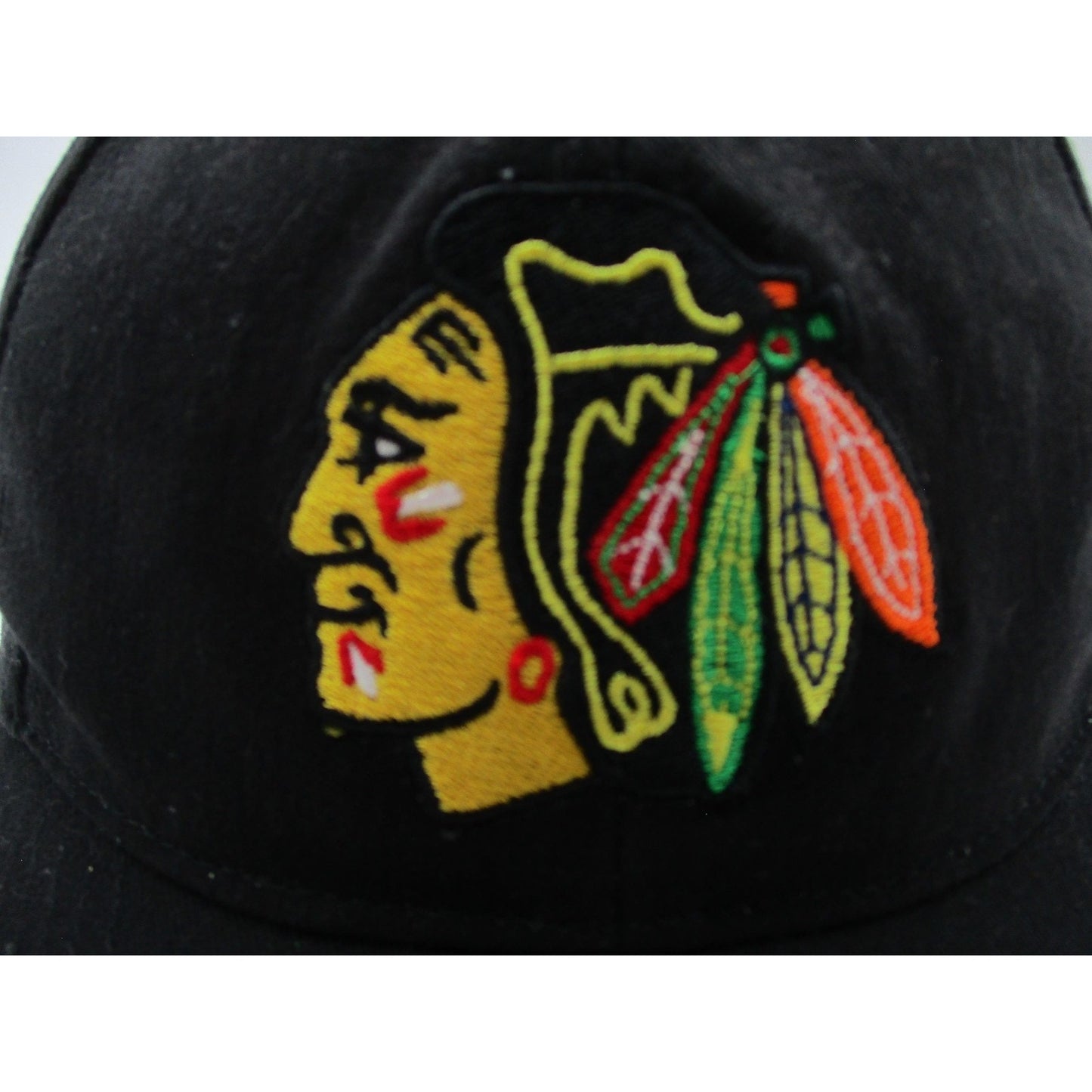 Chicago Blackhawks Hat Cap Strap Back One Size Black Nhl Hockey Fan Favorite