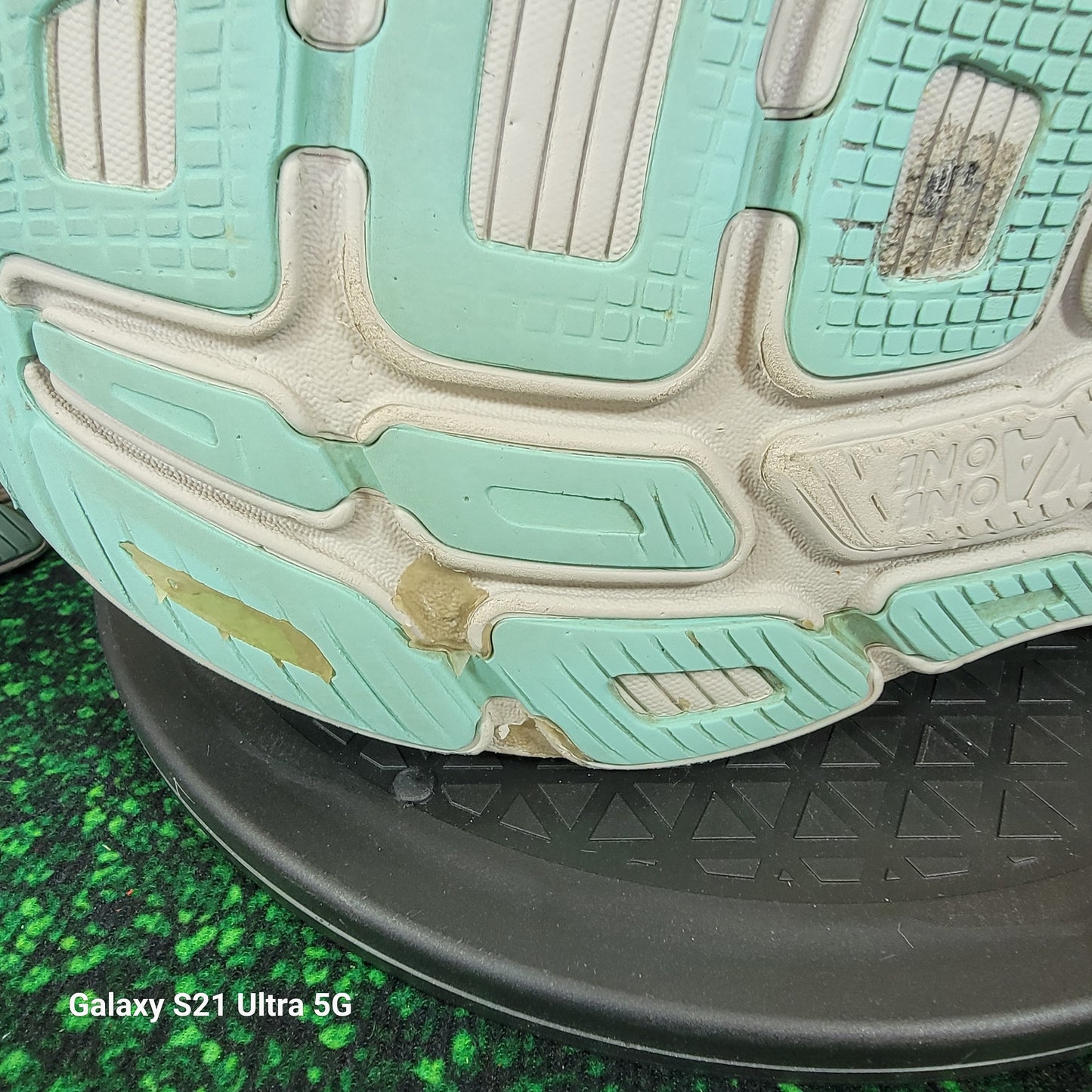 Hoka One One Bondi 7 Real Teal RTOS Mens 11 Used 1110518 *Outsole Flaw Read*8