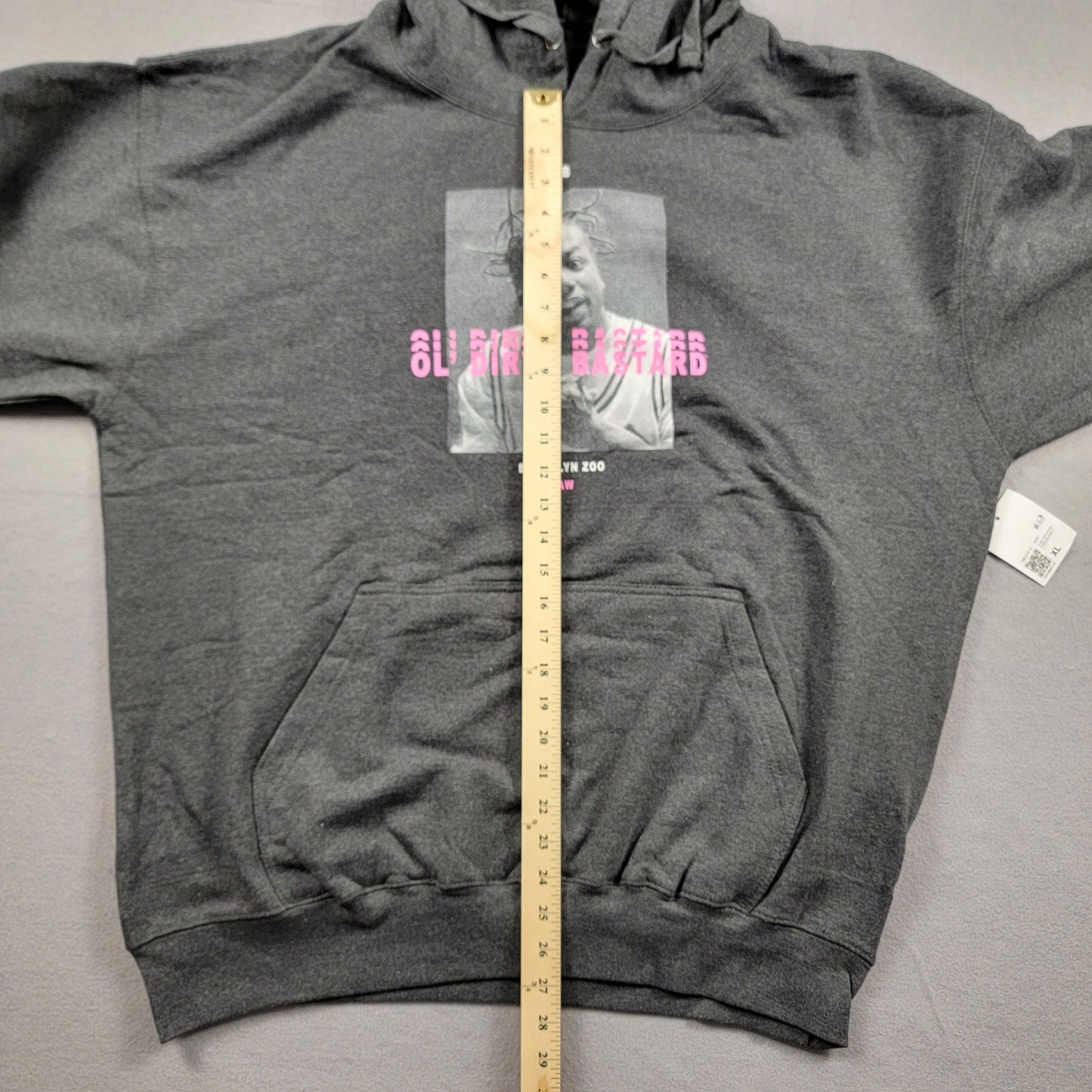 ODB Ol Dirty Bastard Black Pullover Hoodie Sz XL NWT 458
