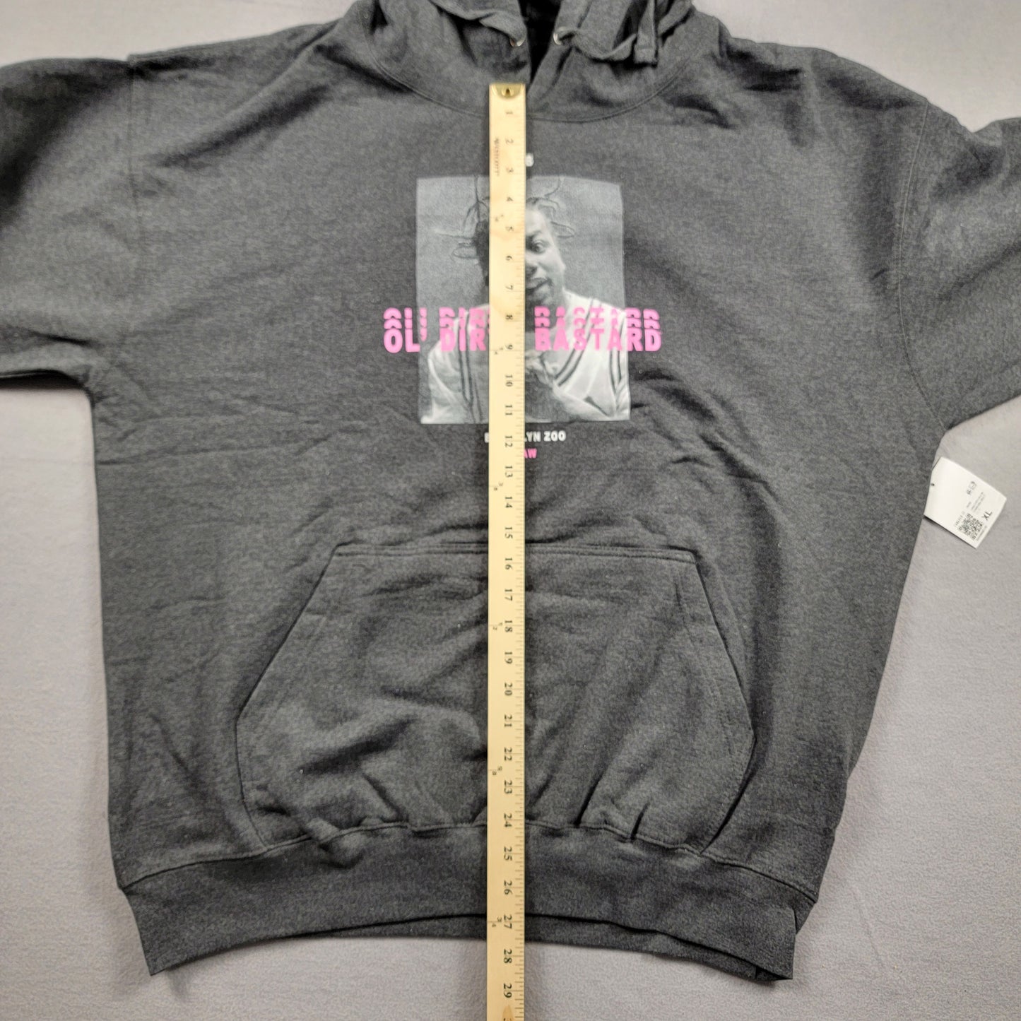 ODB Ol Dirty Bastard Black Pullover Hoodie Sz XL NWT 4585