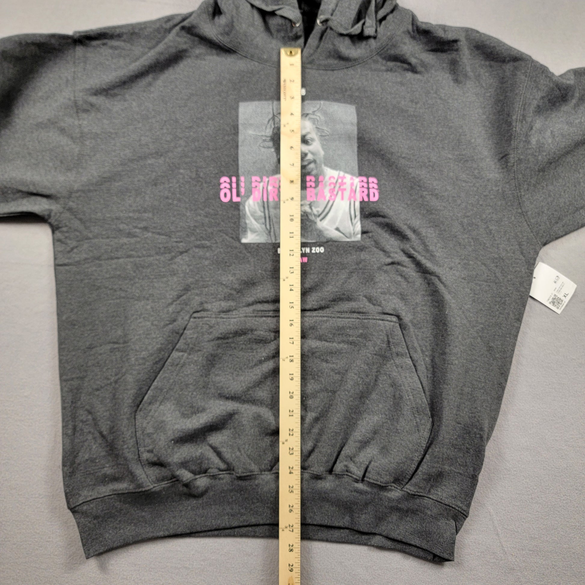 ODB Ol Dirty Bastard Black Pullover Hoodie Sz XL NWT 4585