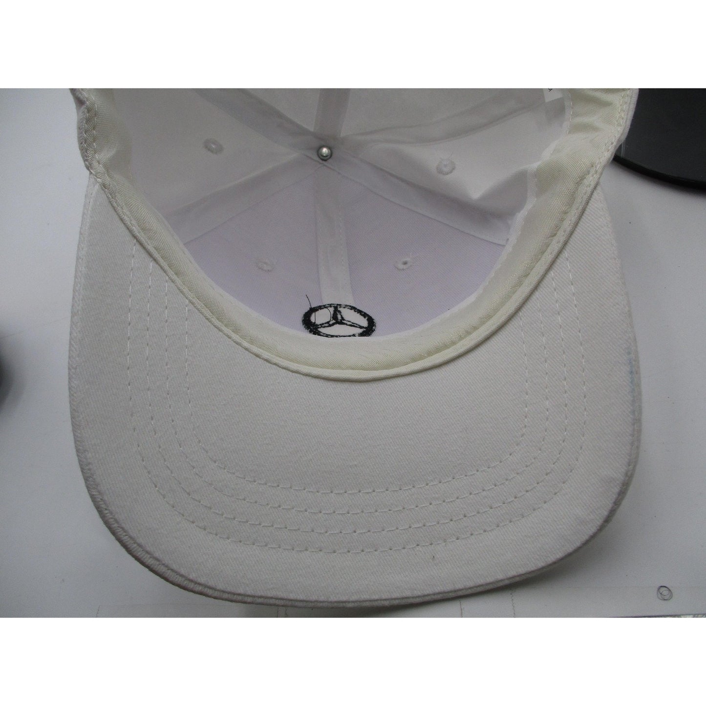 Mercedes Benz Hat Cap Strap Back Mens One Size White Embroidered Cap America