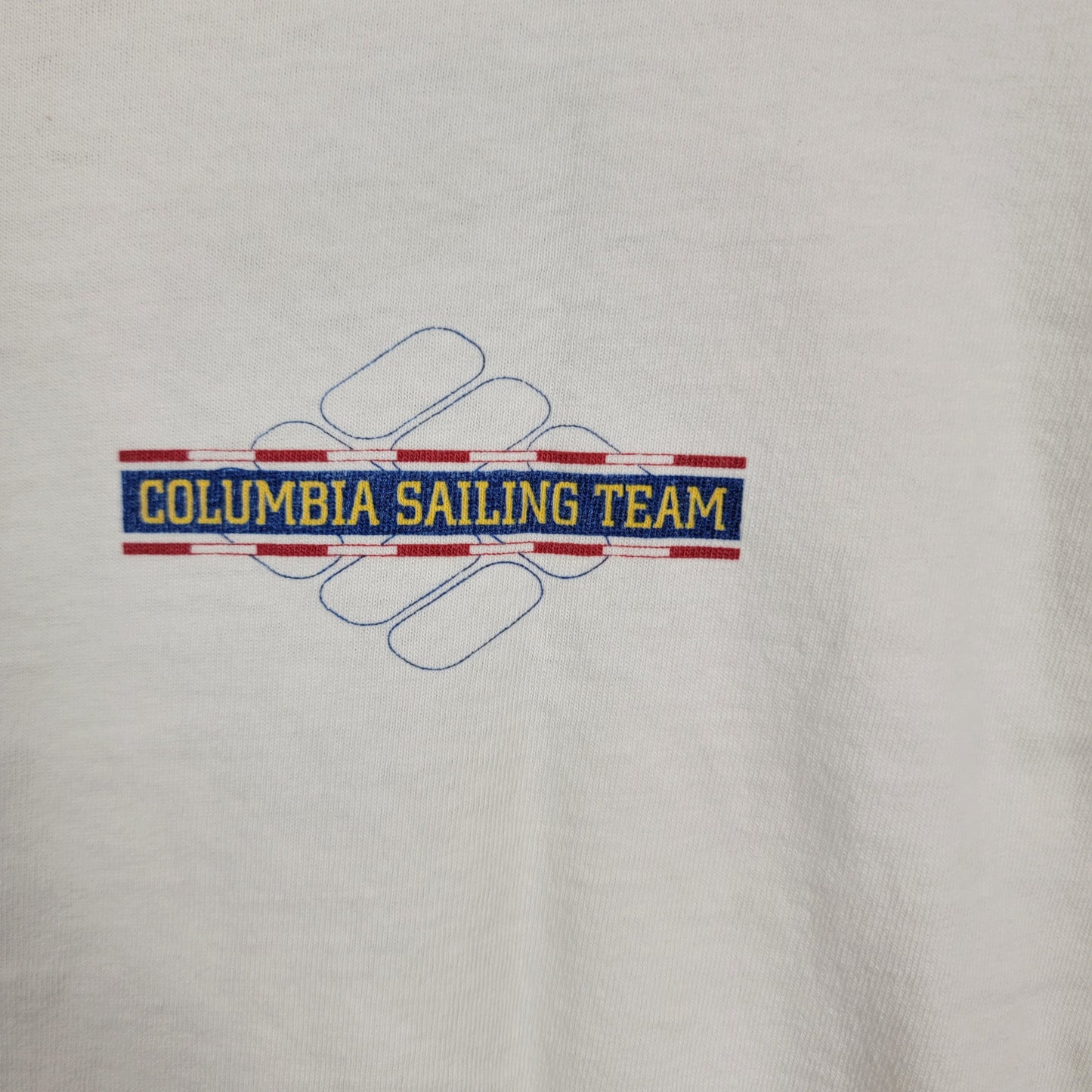 Vintage Columbia Sailing Team T Shirt XL Made USA Single Stitch Tee9