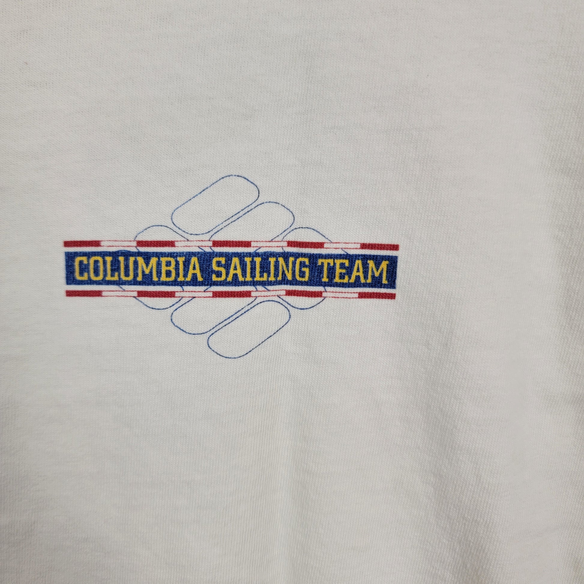 Vintage Columbia Sailing Team T Shirt XL Made USA Single Stitch Tee9