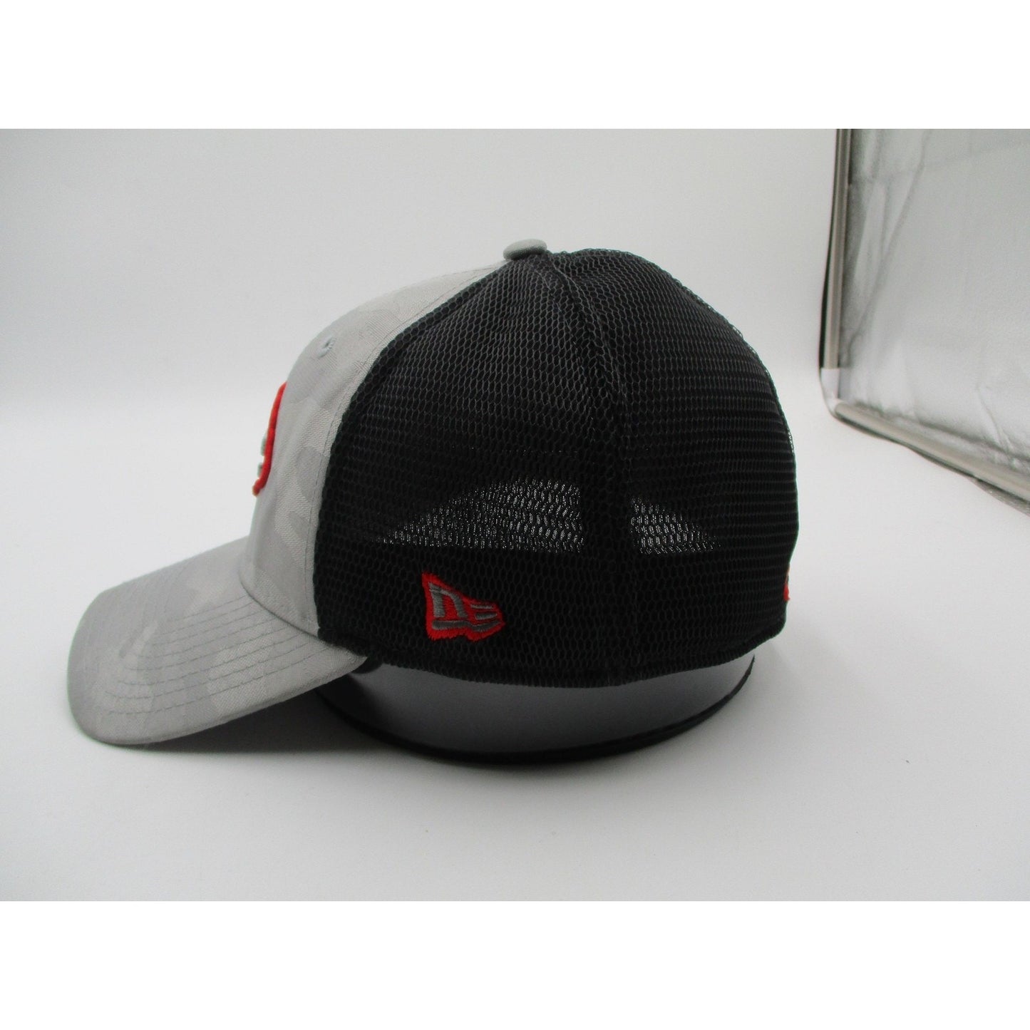 Kansas City Chiefs Hat Cap Fitted Gray Camo Nfl Football New Era Mens Mesh Sz S M Preowned