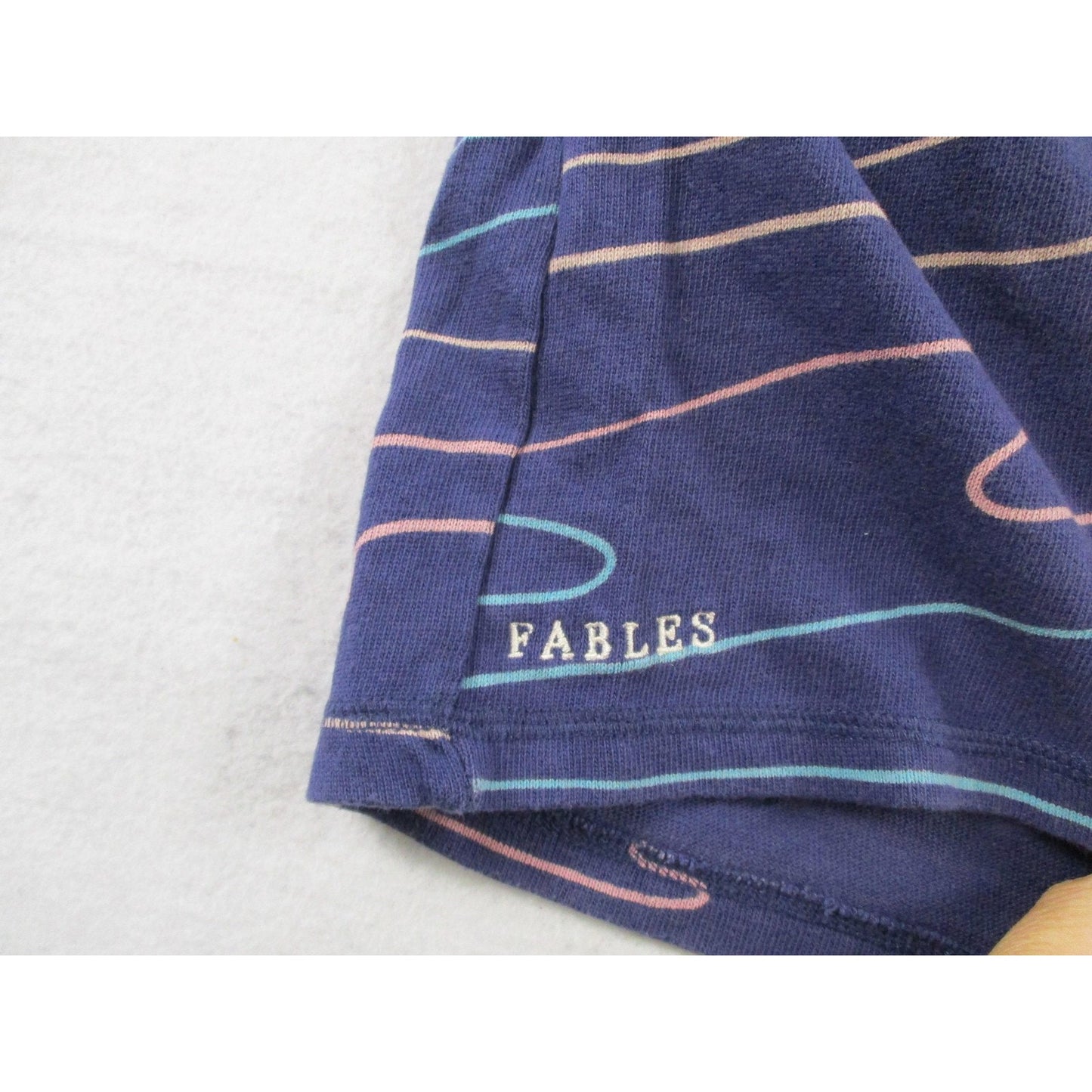Original Fables Sweatsuit Set Mens Xl Blue Golf Cart Flag Graphic Polo Shorts