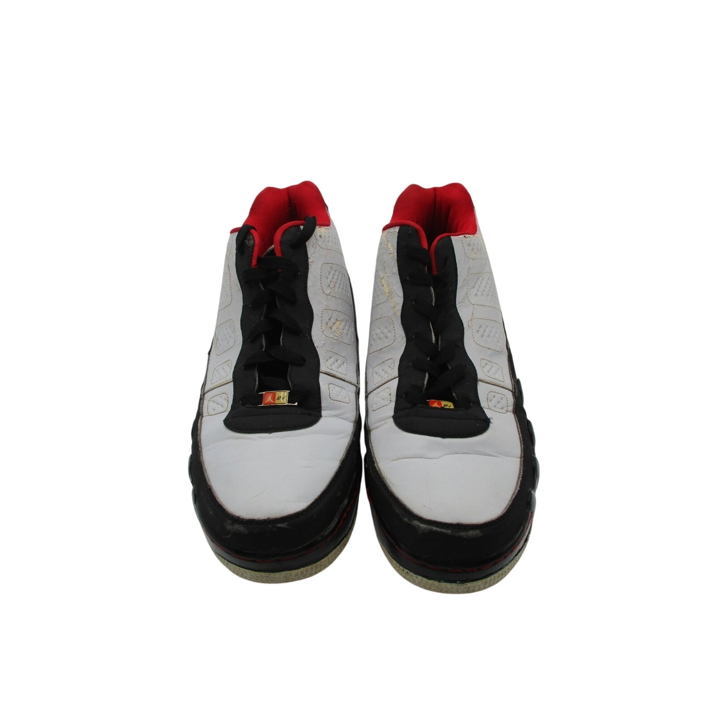 *CRACKING PEELING* Air Jordan Fusion 9 AJF9 White Black Red Mens 13 2007 1I34