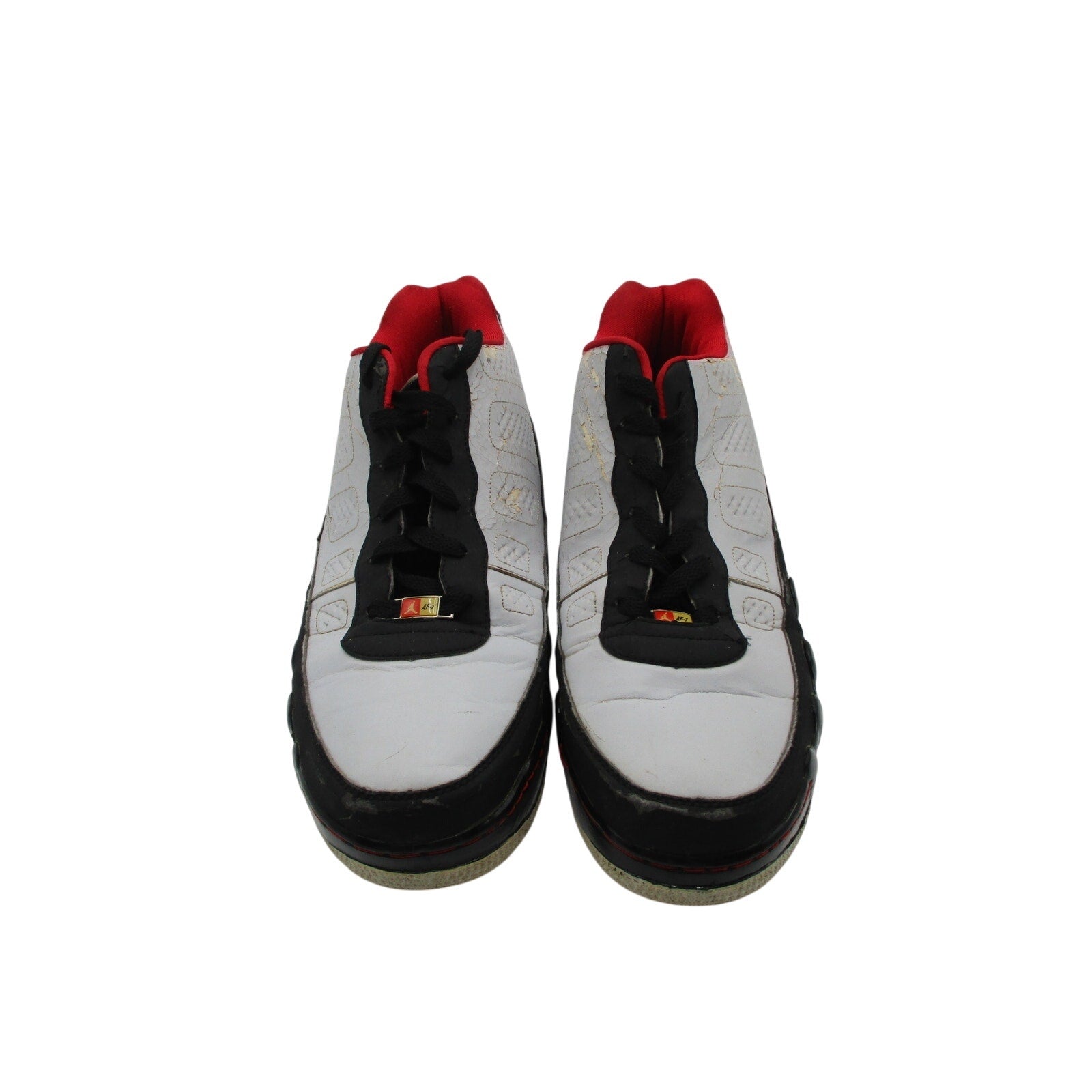 *CRACKING PEELING* Air Jordan Fusion 9 AJF9 White Black Red Mens 13 2007 1I34