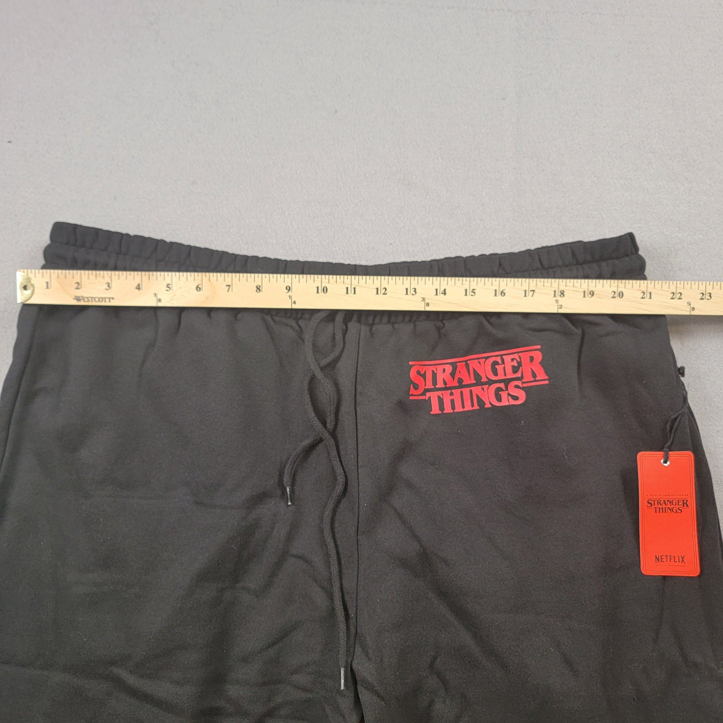 Stranger Things Netflix Official Merchandise Jogger Sweatpants 3X Black Red NWT5