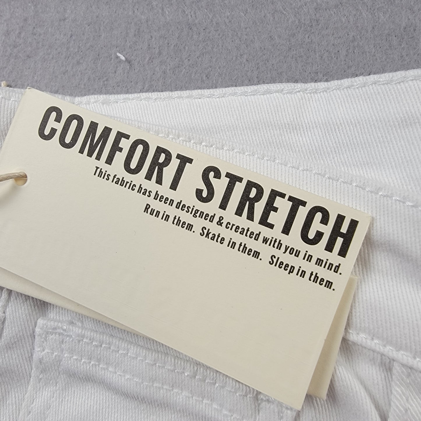 KDNK 1141411 White Moto Biker Skinny Tapered Jeans Men 30 NWT Comfort Stretch5