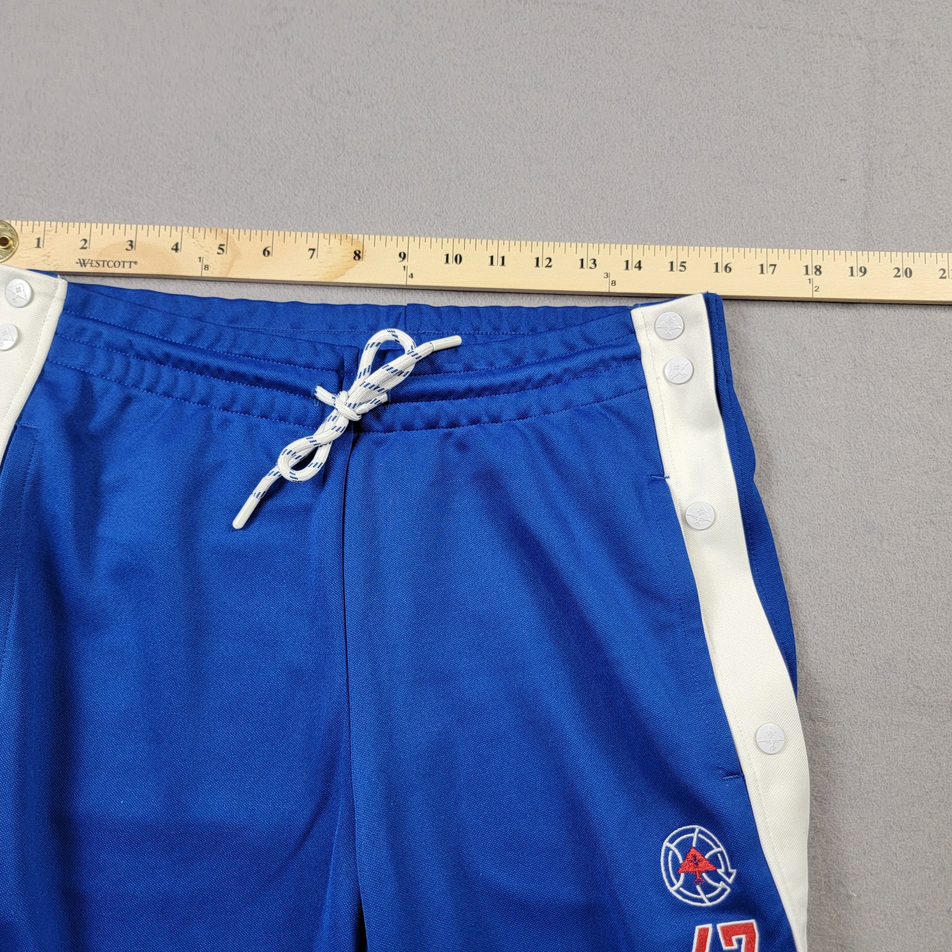 LRG Lifted Research Group Point Guard Knit Pants Medium Cobalt Blue Snap NWT8