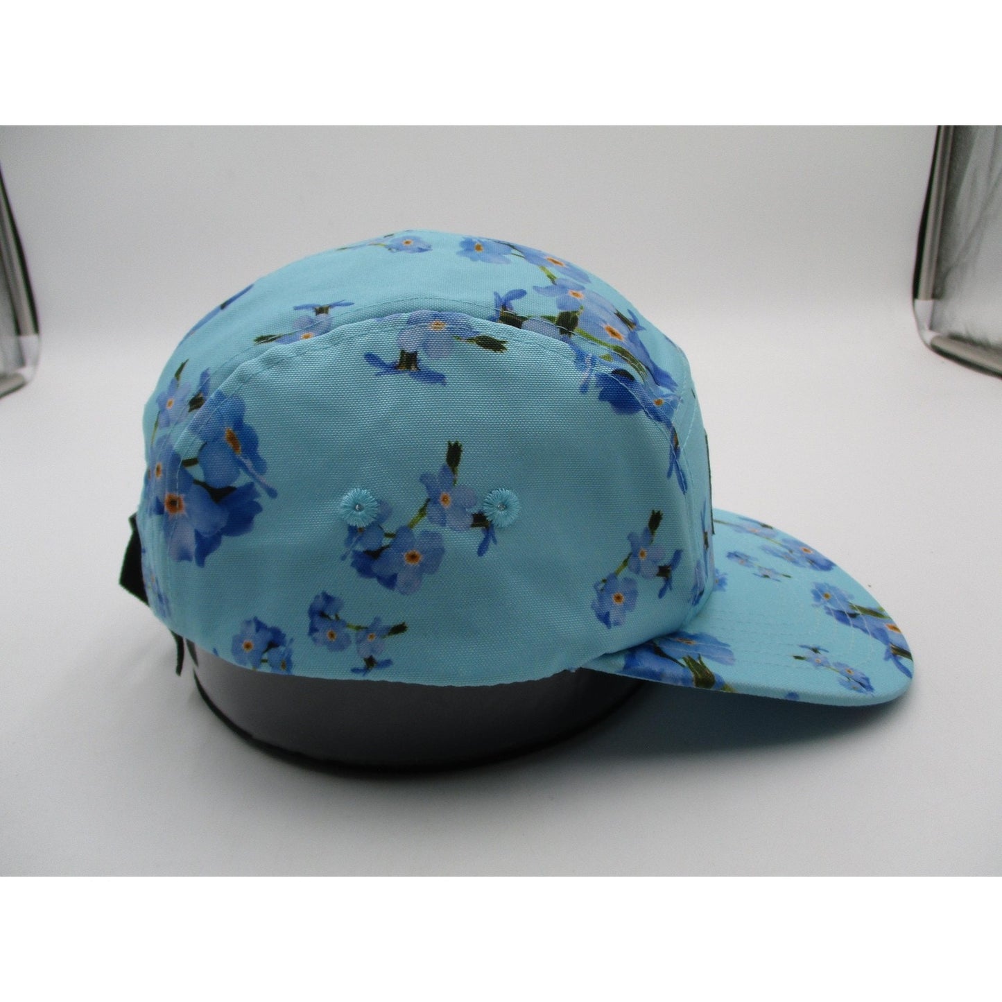 The Forty Ninth Hat Cap Strap Back Mens One Size Blue Floral Alaska 5 Panel
