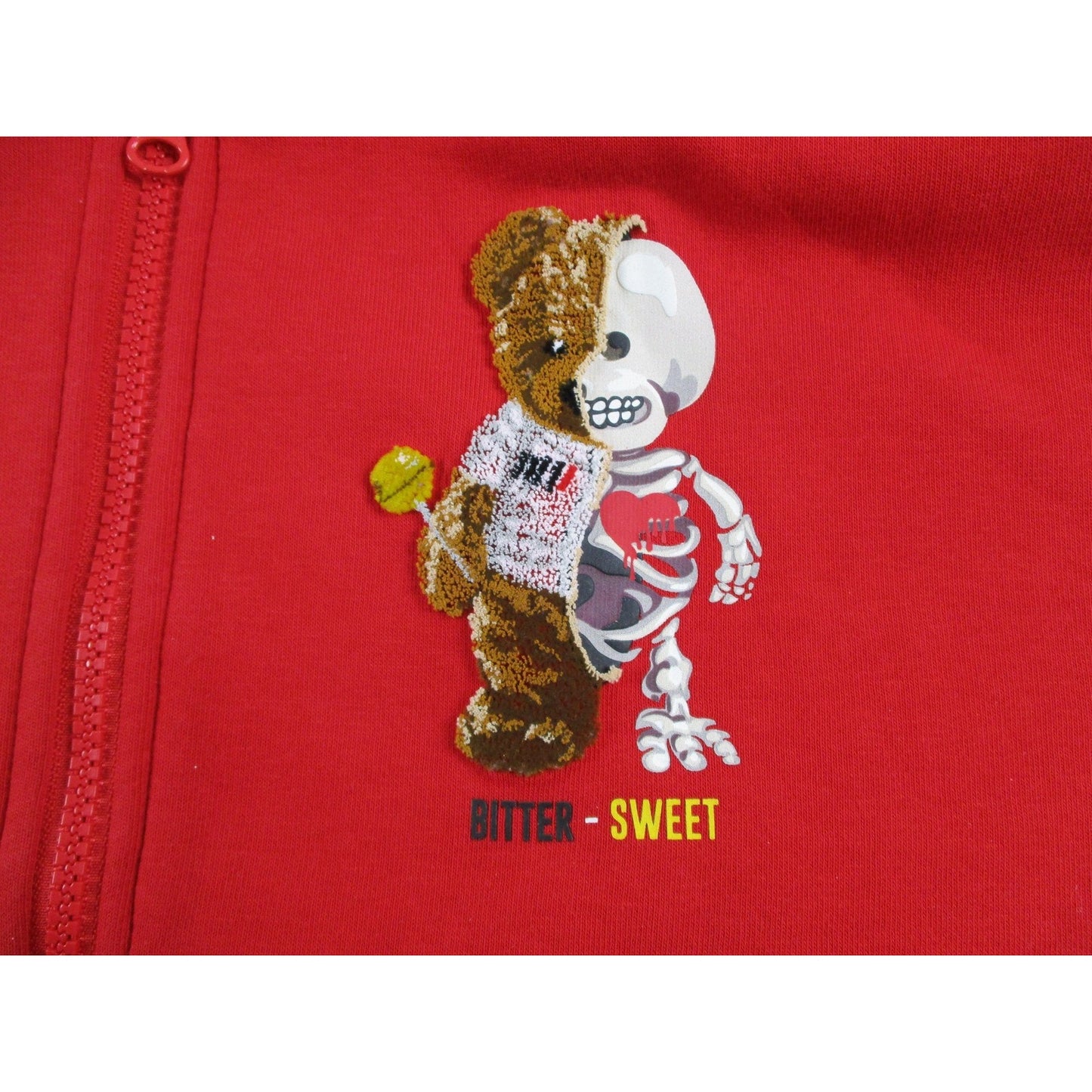 Loop Tracksuit Mens 2xl Red Bitter Sweet Bear Graphic Fleece Hoodie Joggers 1694