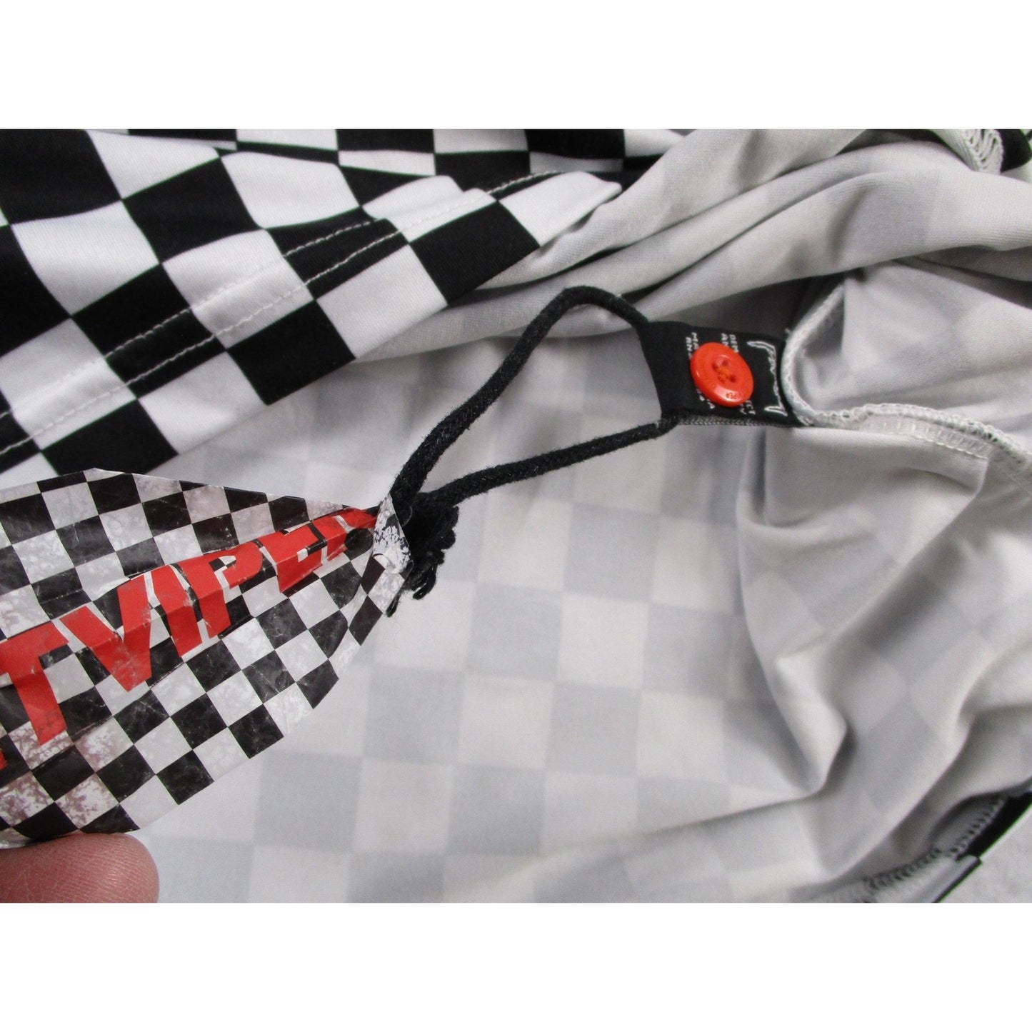 Pit Viper Polo Shirt Mens Large Multicolor Checkered Racing Graphic Nwt 1699