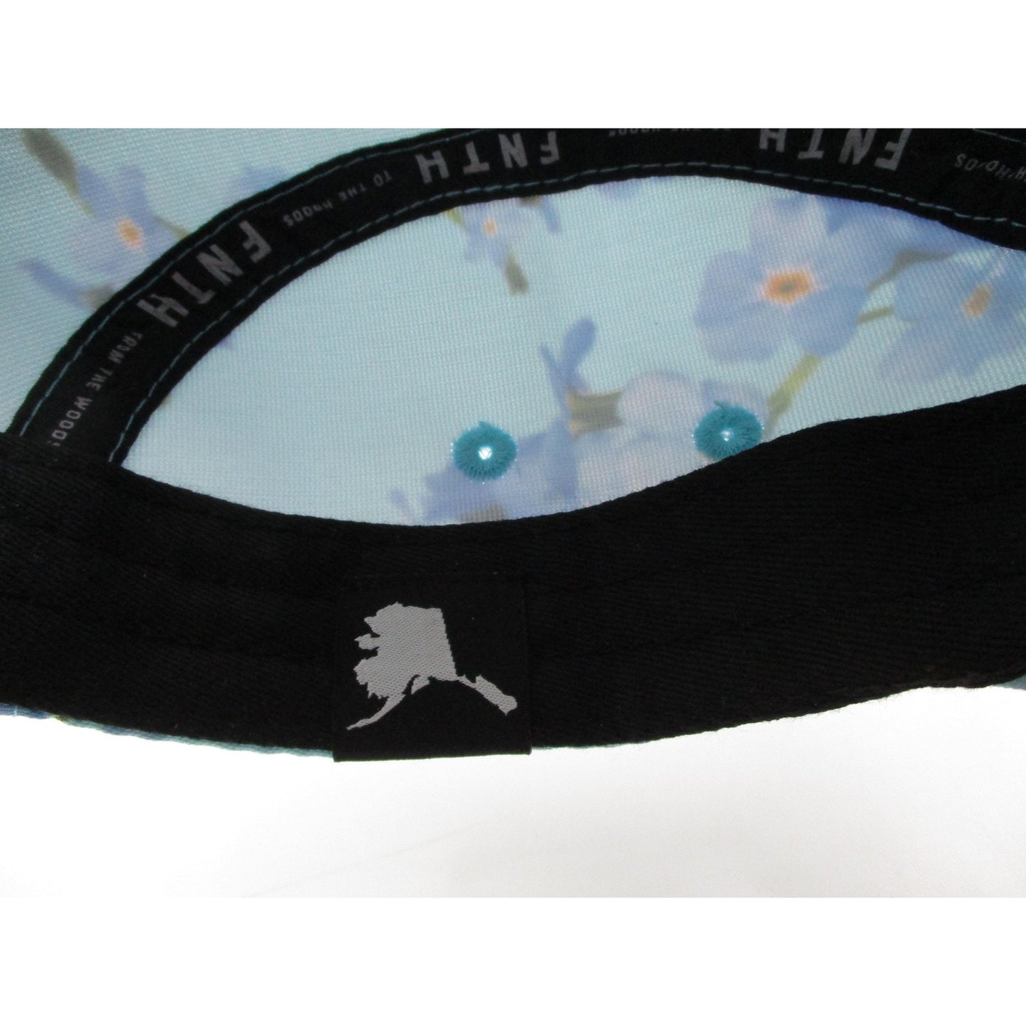 The Forty Ninth Hat Cap Strap Back Mens One Size Blue Floral Alaska 5 Panel