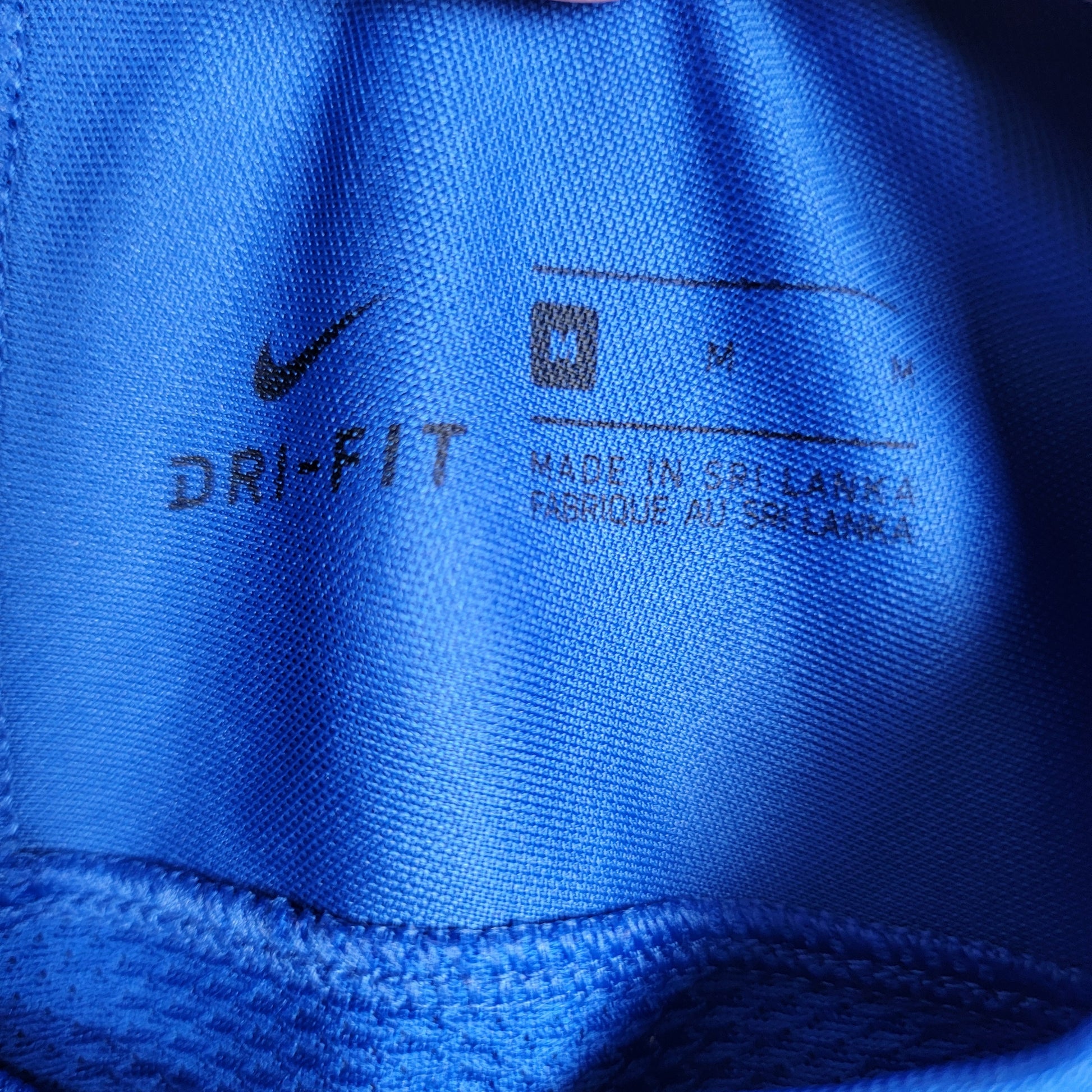 Nike Dri-Fit Soccer Jersey Medium Blue World Cup Camps Graphic Shirt 894293-4804