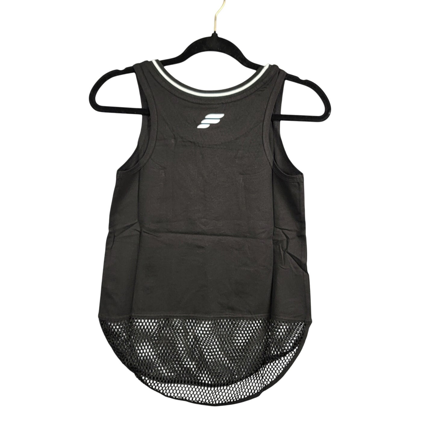 Fitwear Mesh Scoop Singlet Womens Small US 4 Black Tank Top NWT1
