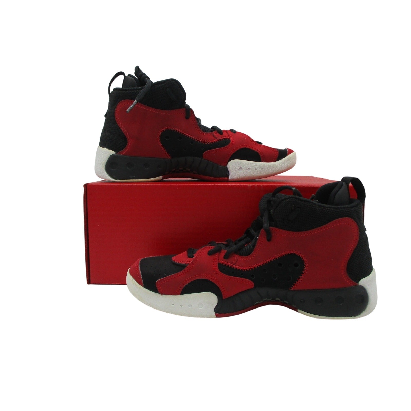 Jordan Pro Strong Bred GS 6Y Black Red CQ9439 Preowned No Box2