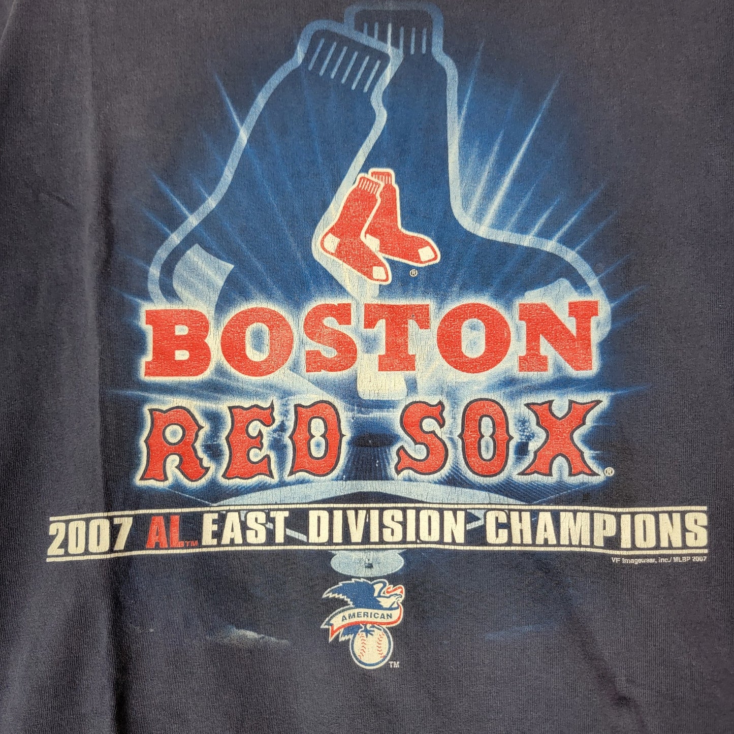 Boston Red Sox 2007 AL East Division Champions T-Shirt Mens Size L