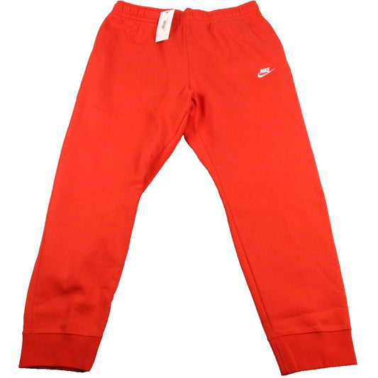 Nike Sportswear Club Fleece Pants Mens 2XL Red Joggers Sweatpants Taper Leg 1245 NWT