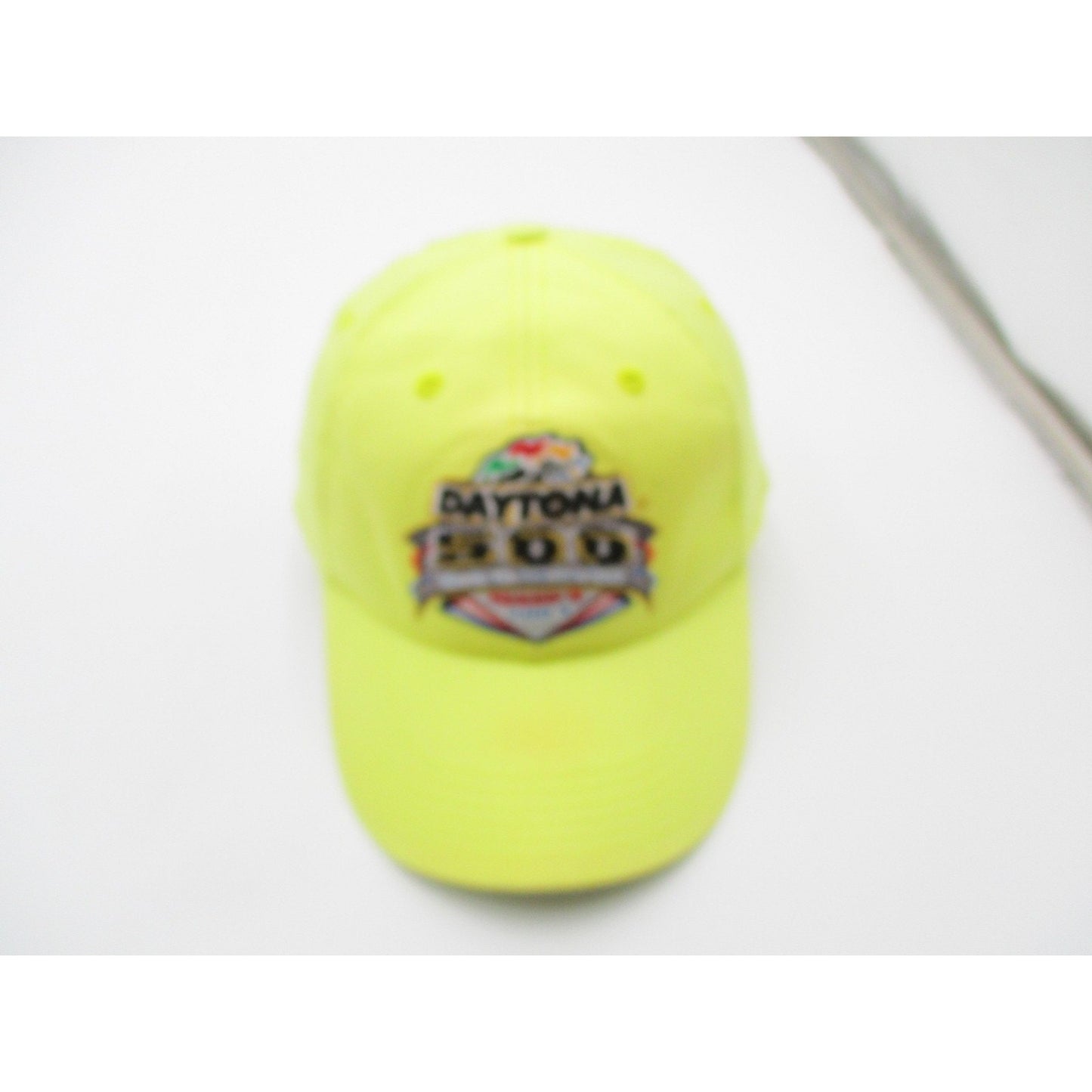 Vintage Daytona 500 Hat Cap Snap Back One Size Yellow Nascar Twins Enterprise