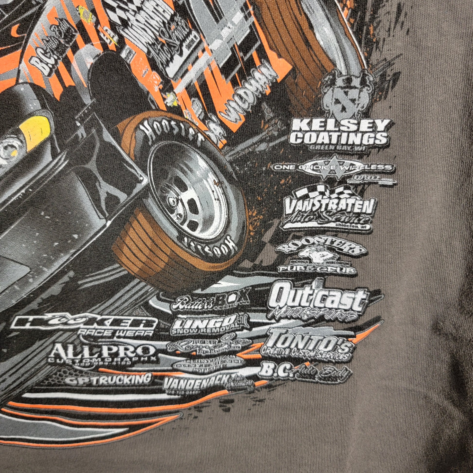 Gildan Barry Van Straten 77 Dirt Track Racing Shirt Medium Cutoff Muscle Tank8
