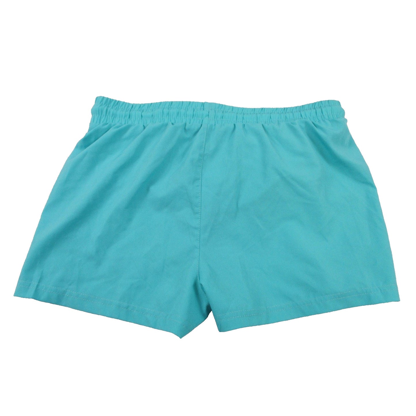 Champion Swim Shorts Kids 14 16 Teal Blue Elastic Waist Drawstring Logo Preowned