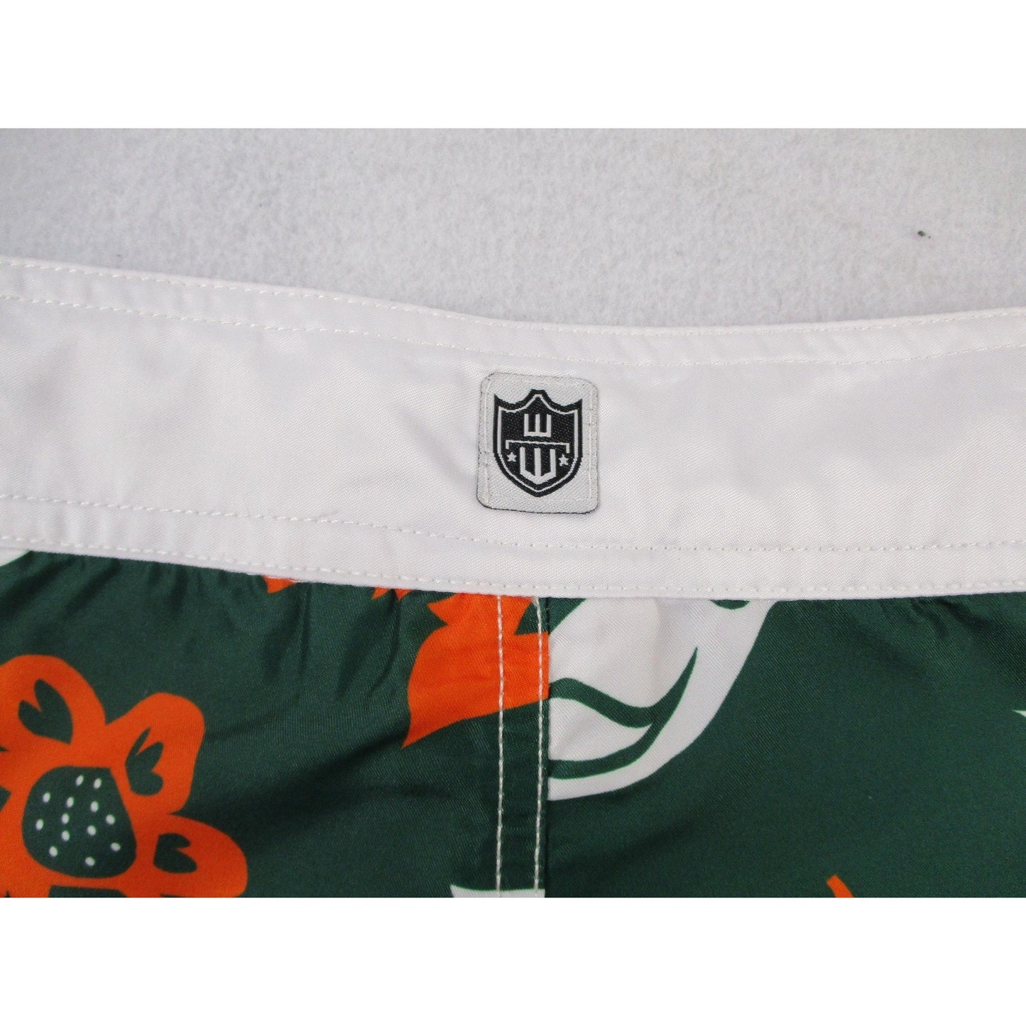 Miami Hurricanes Shorts Mens 30 Green Ncaa Football Wes And Willy Swim Trunks