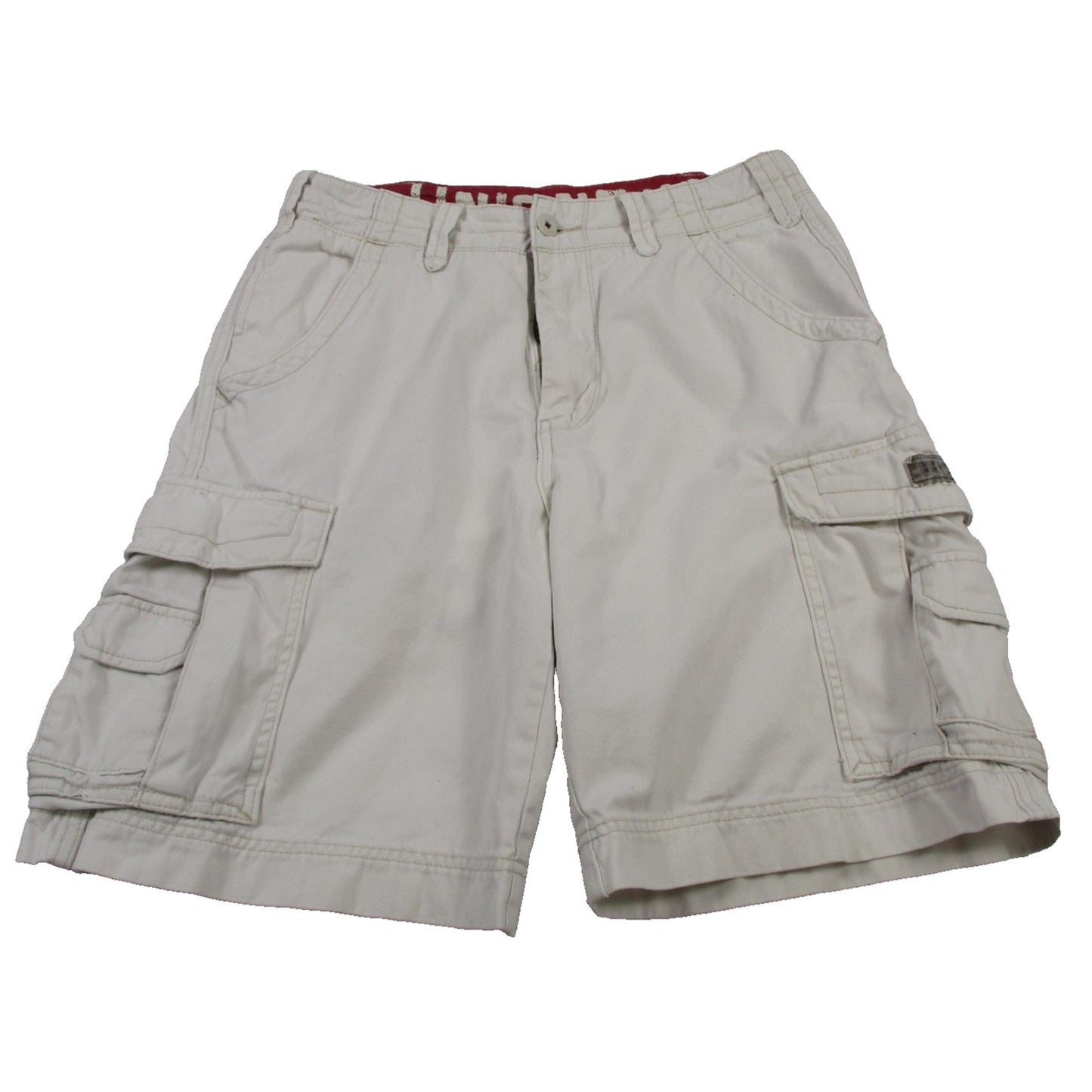 Unionbay Cargo Shorts Mens 30 White 11 Inseam Palm Tree Tropical Cotton Canvas