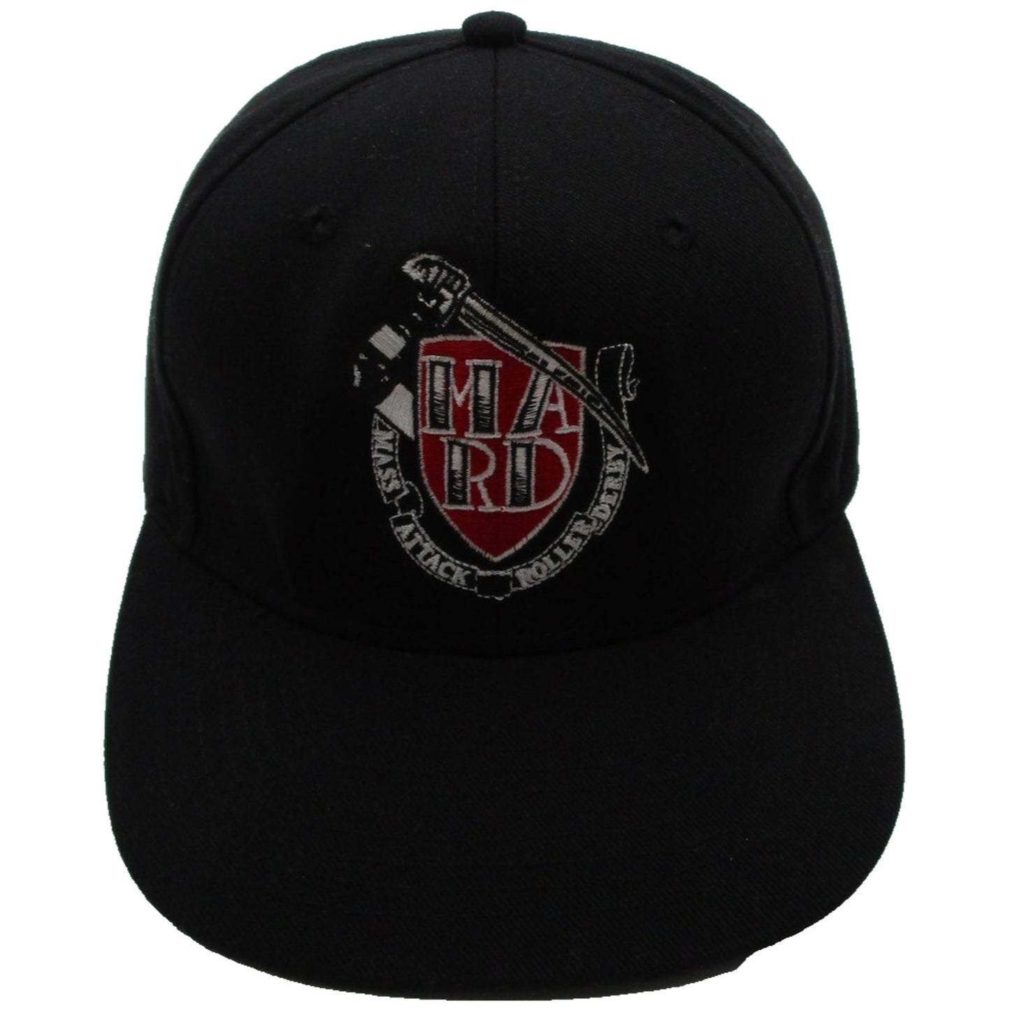 Mass Attack Roller Derby Hat Cap Snap Back One Size Black Mens Headmost