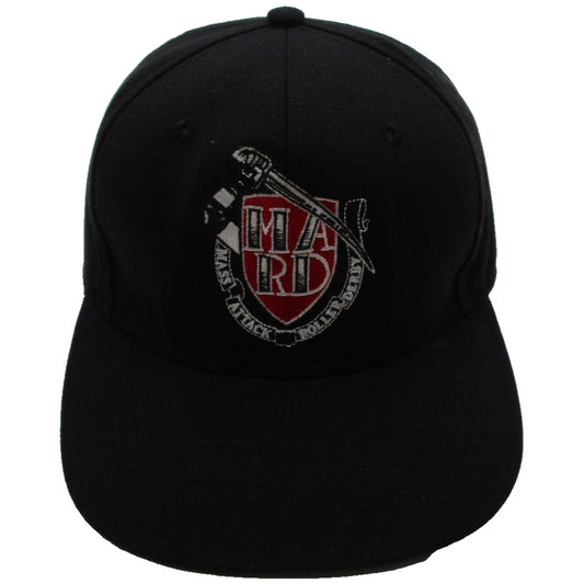 Mass Attack Roller Derby Hat Cap Snap Back One Size Black Mens Headmost