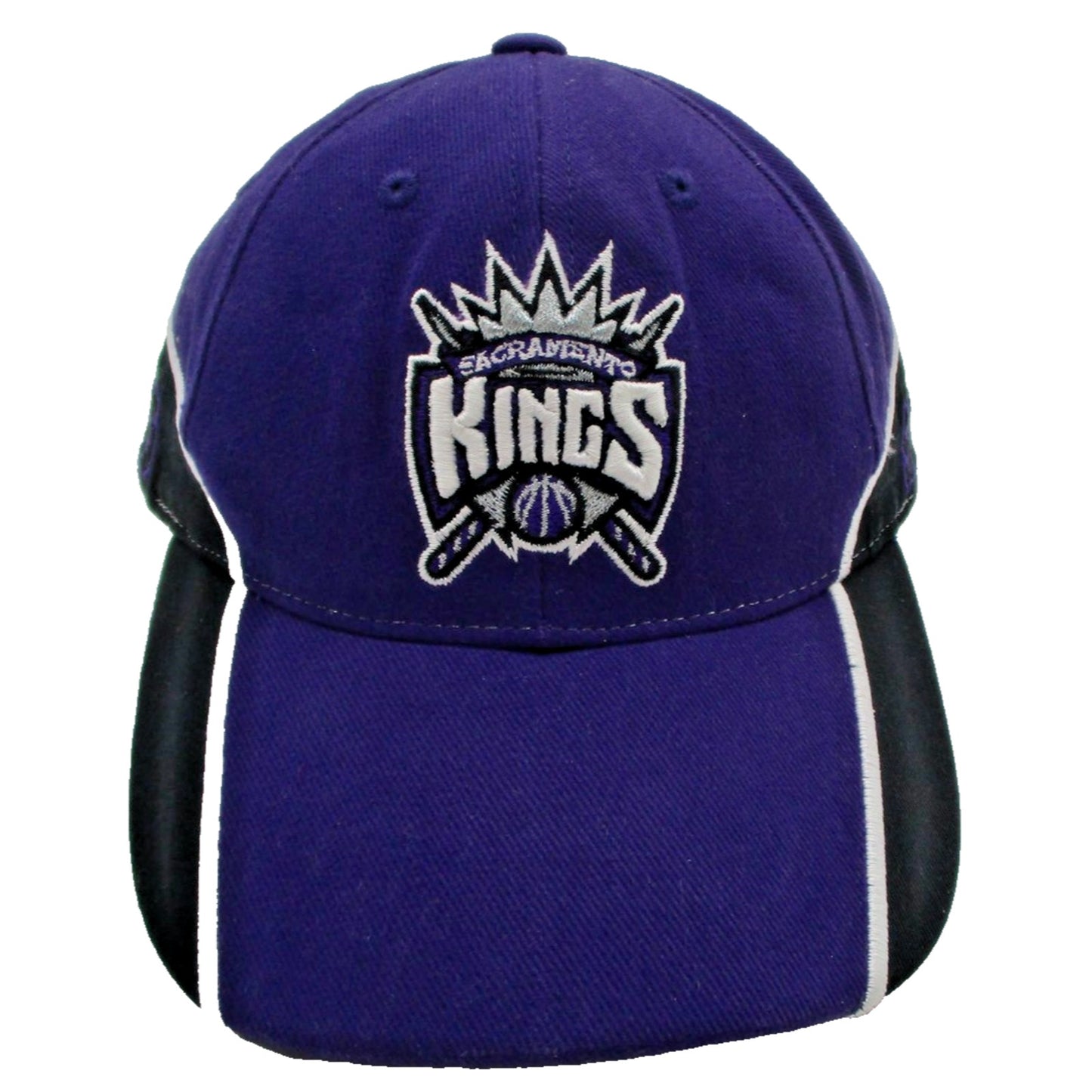 Sacramento Kings Hat Cap Strap Back One Size Purple Black Nba Basketball Mens