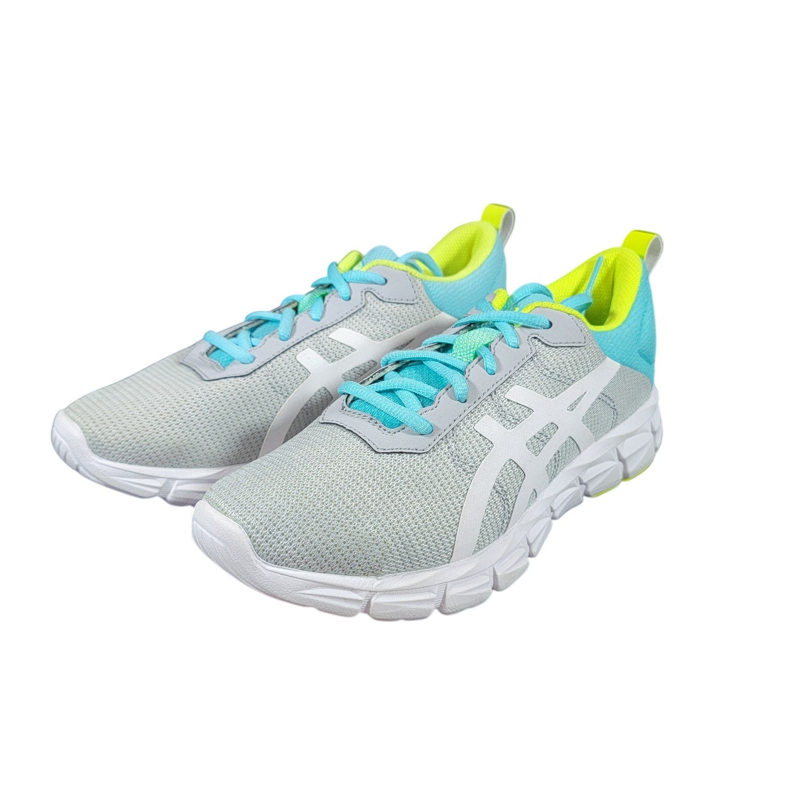 ASICS Gel-Quantum Lyte Kids Lace 1024A026 Sz 4 Sample NWOT Gray/Teal0