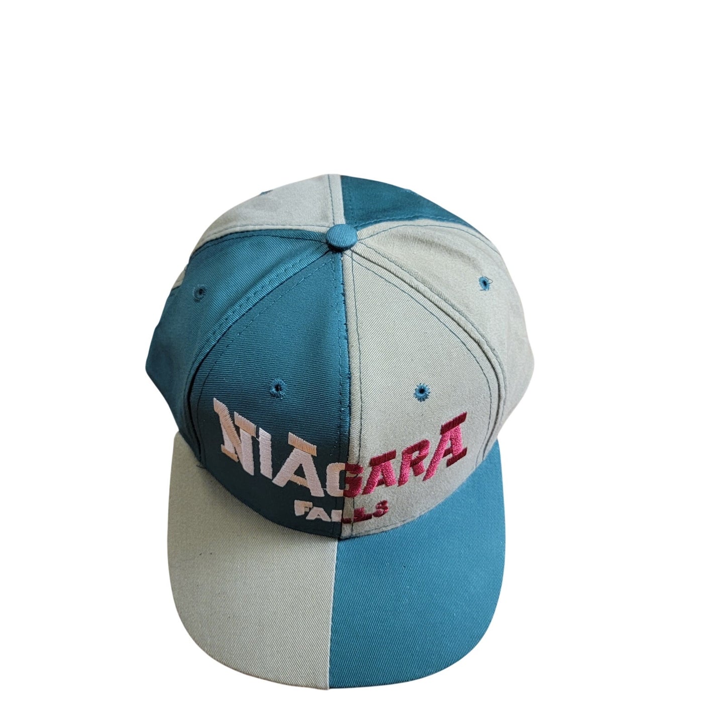- Niagara Falls - Ball Cap - Strap Back - Two-tone Green and Beige - Preowned