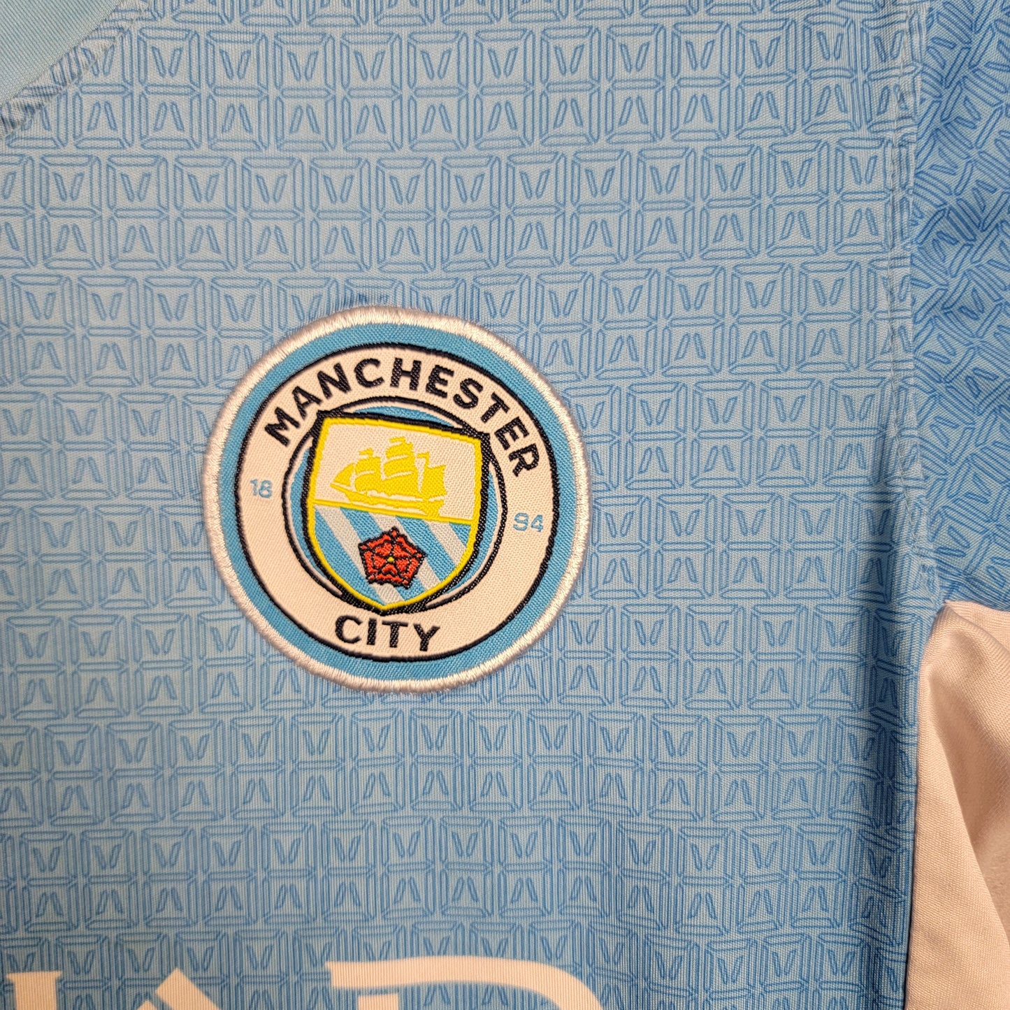Puma Manchester City 2023-24 Home Soccer Jersey Mens Small Preowned Etihad2