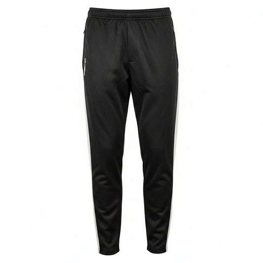 Karl Lagerfeld Paris Track Pants Men’s Large Black White Stripe Zipper Pockets0