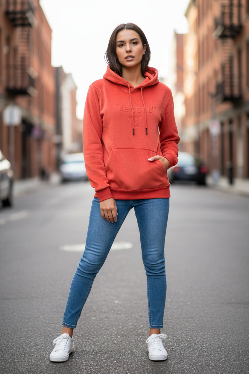 The Hideout Clothing Blessed Rich Essence Hoodie Mens Small Red NWT Ltd 350 Made0