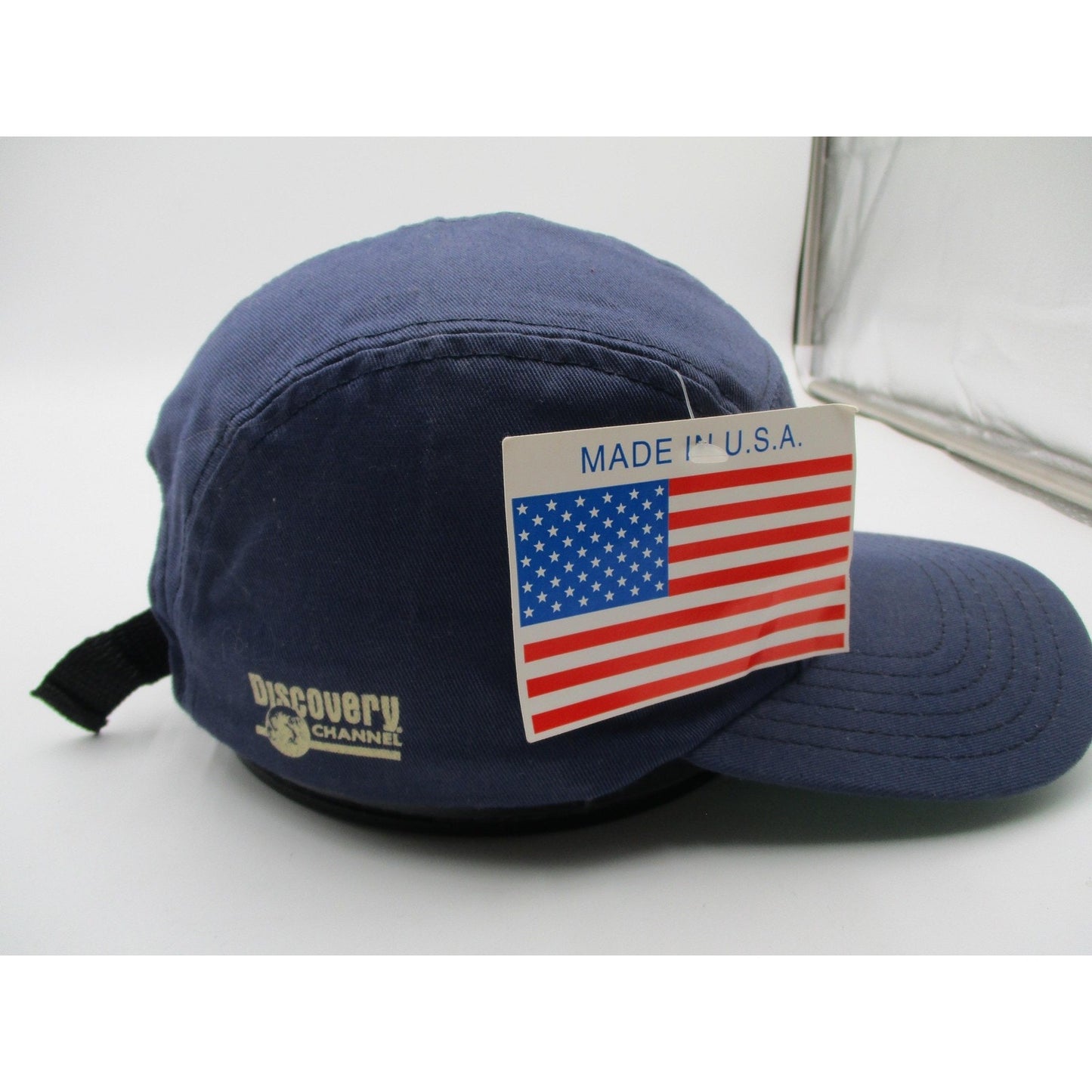 Vintage Discovery Channel Wings Hat Cap Strap Back Mens One Size Blue Usa Nwt