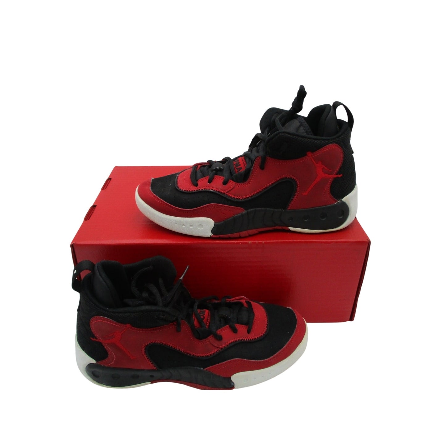 Jordan Pro Strong Bred GS 6Y Black Red CQ9439 Preowned No Box1