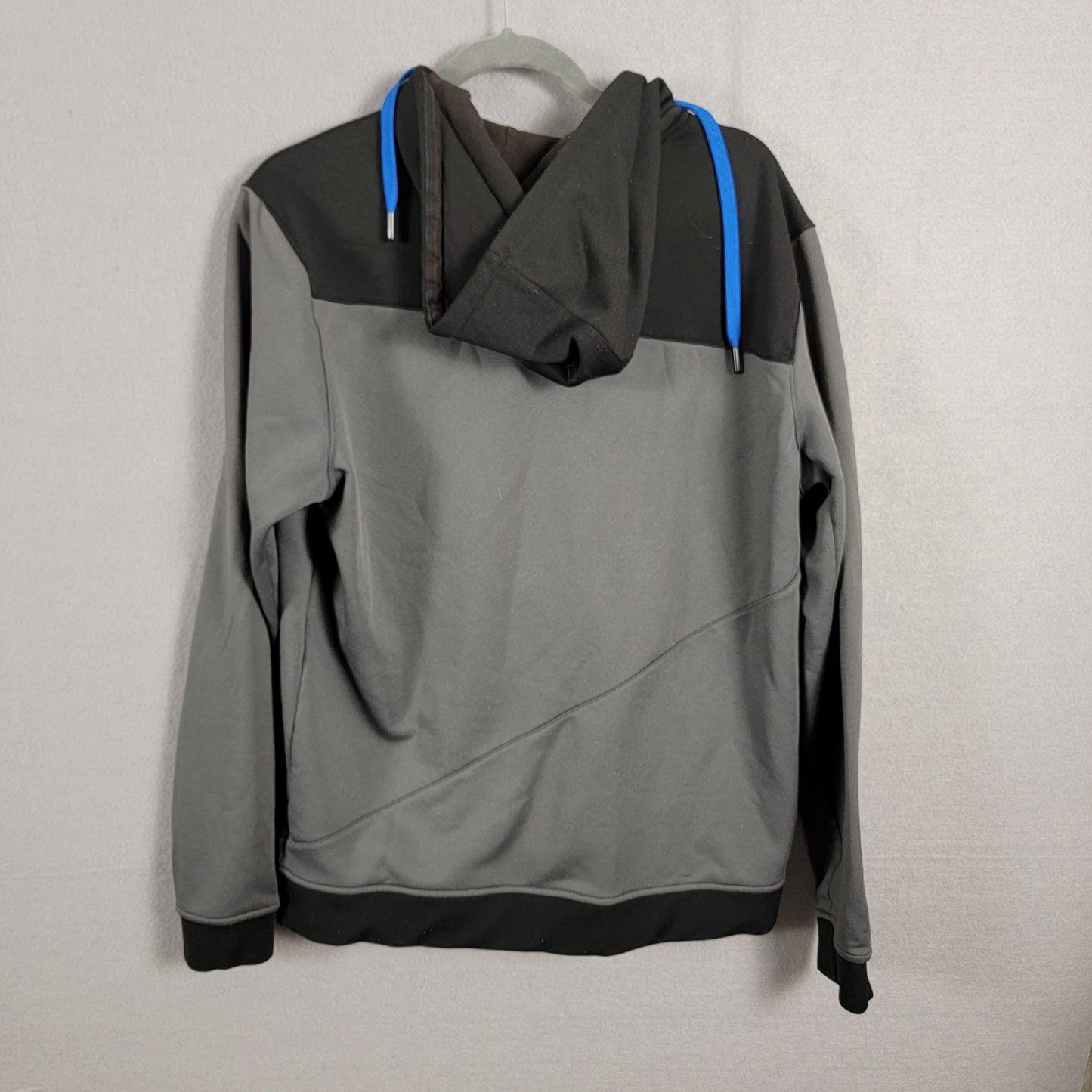 Polaris RZR Tech ORV Full Zip Hoodie Mens Medium Gray Black Blue Preowned 3121