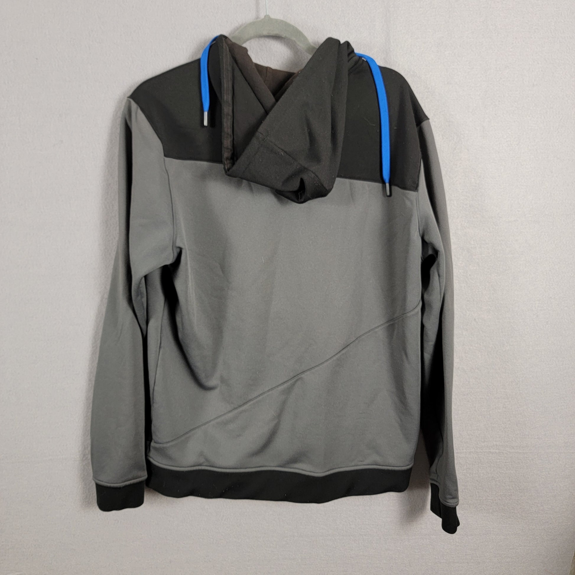 Polaris RZR Tech ORV Full Zip Hoodie Mens Medium Gray Black Blue Preowned 3121