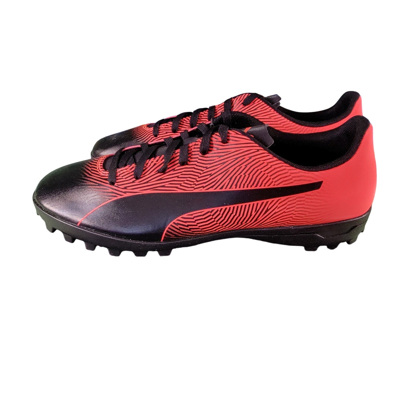Puma Spirit II TT Mens Soccer Turf Shoe Black Red Blast Size 10 NIB 1055231