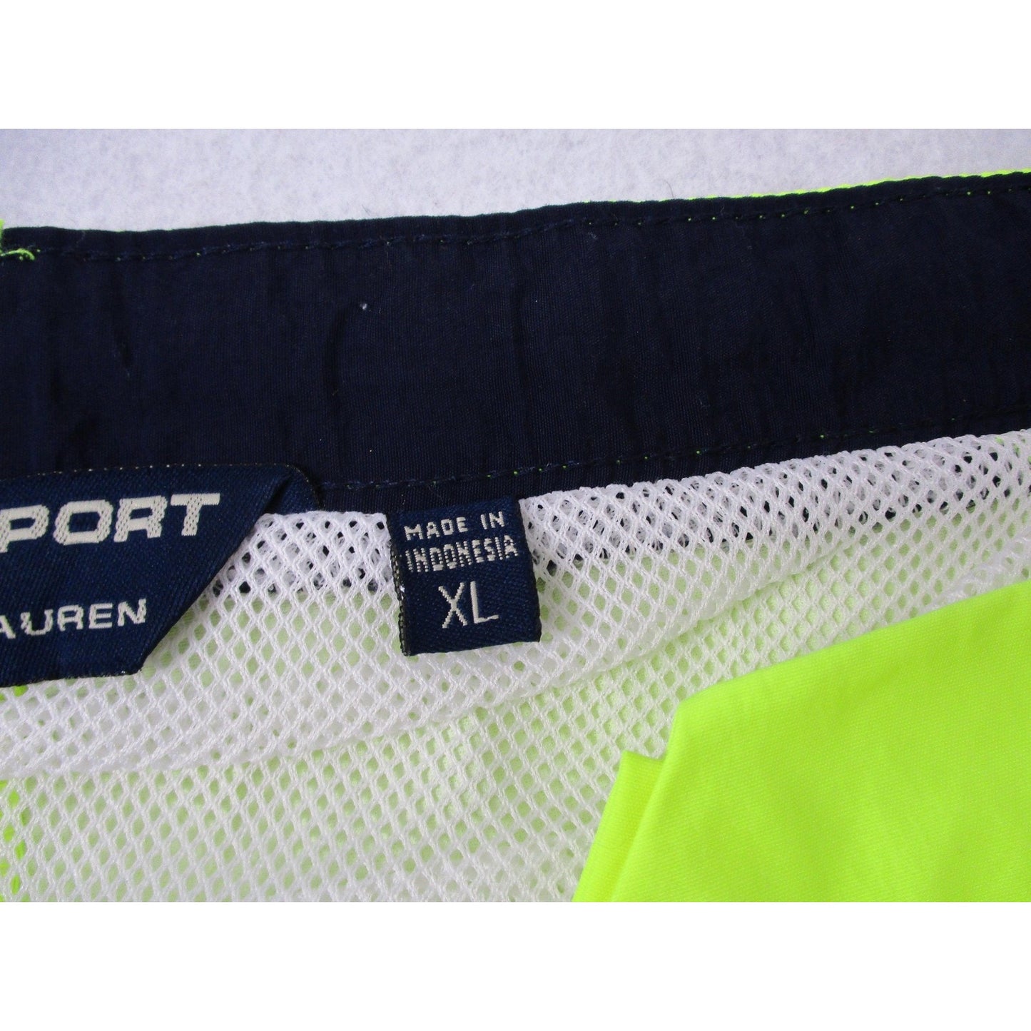 Polo Sport Ralph Lauren Swim Trunks Mens Xl Yellow Neon Mesh Lined 1730
