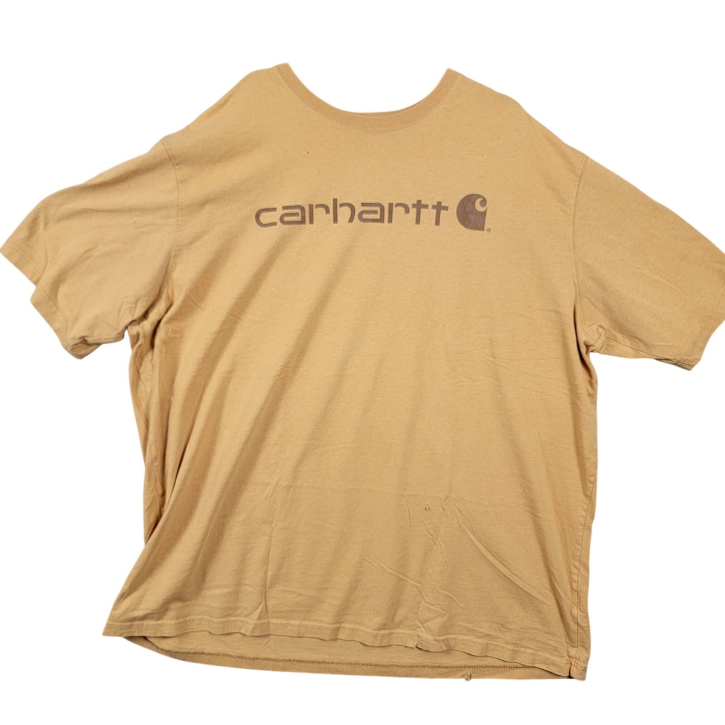 Carhartt short-sleeve T-shirt, beige, 3XL tall, original fit pre-owned 4020