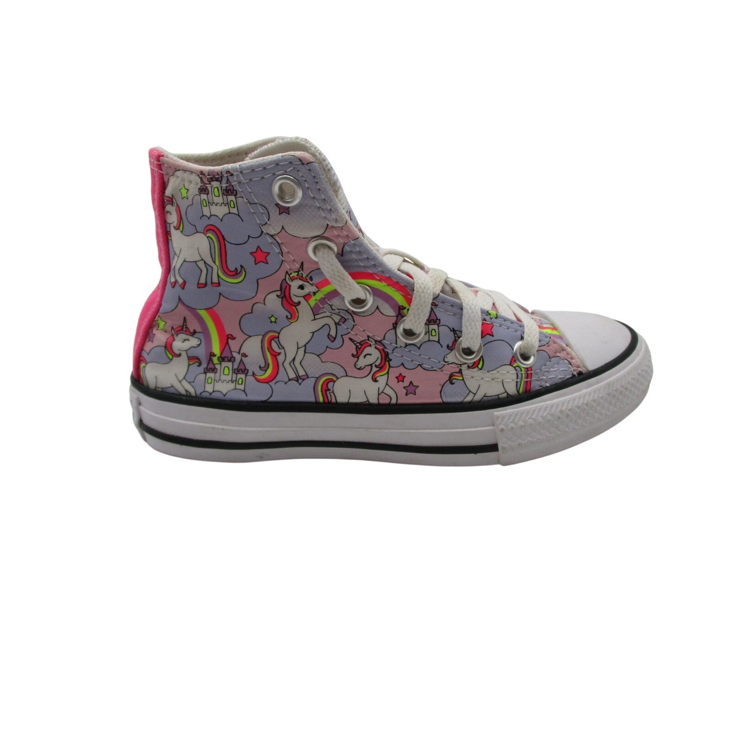 Converse Chuck Taylor All Star High Neon Unicorn Junior 11.5 Preowned 669107F3